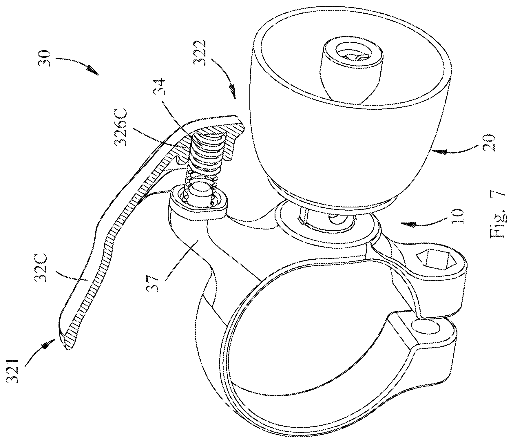 Patent US11772732 Figure 7 – Bicycle bell