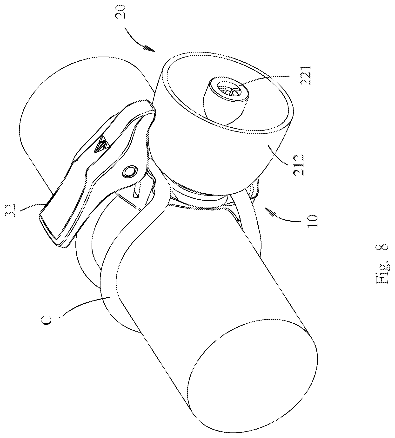 Patent US11772732 Figure 8 – Bicycle bell