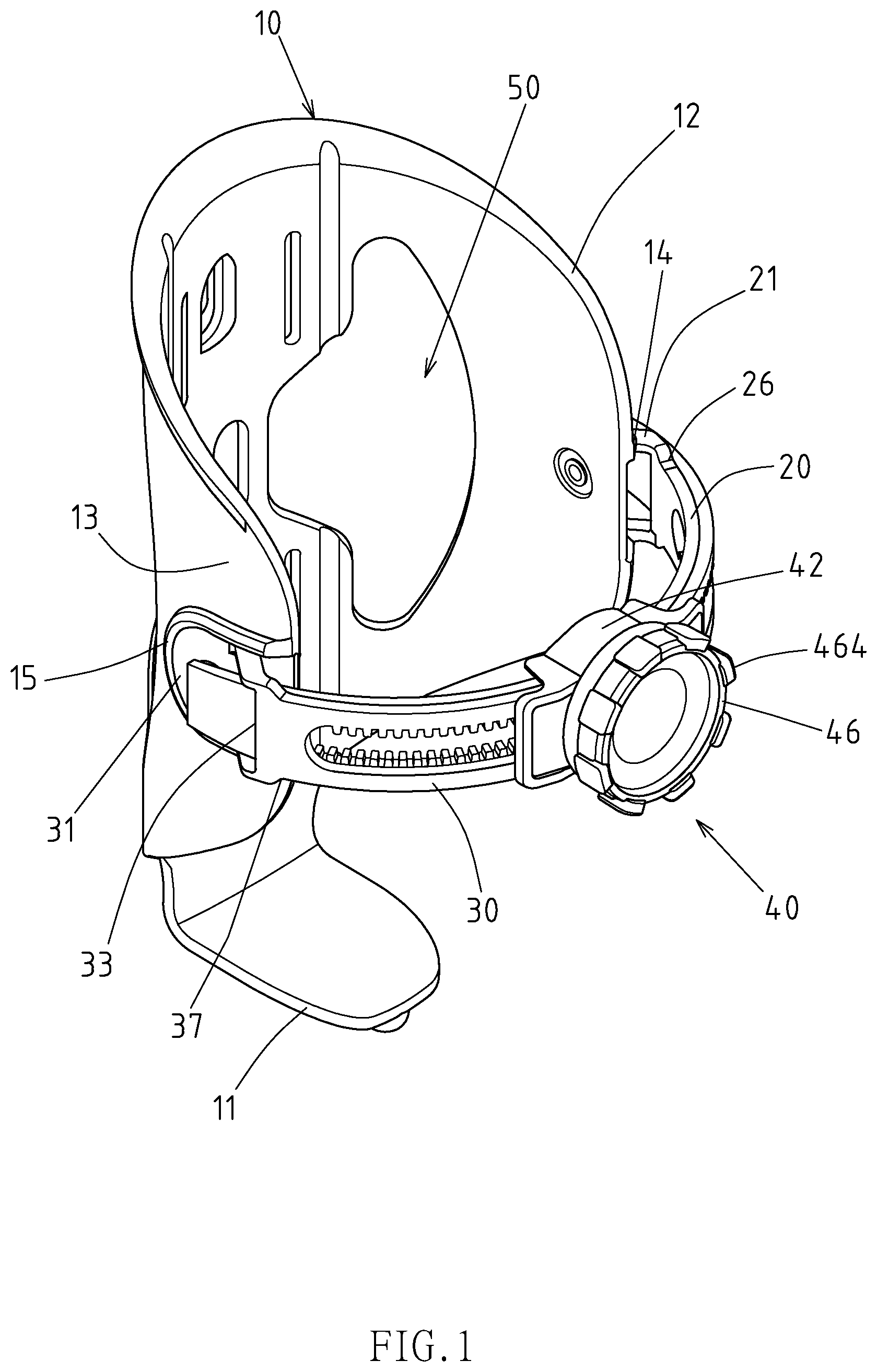 Patent US11772733 Figure 1 – Adjustable cage for various bottle sizes