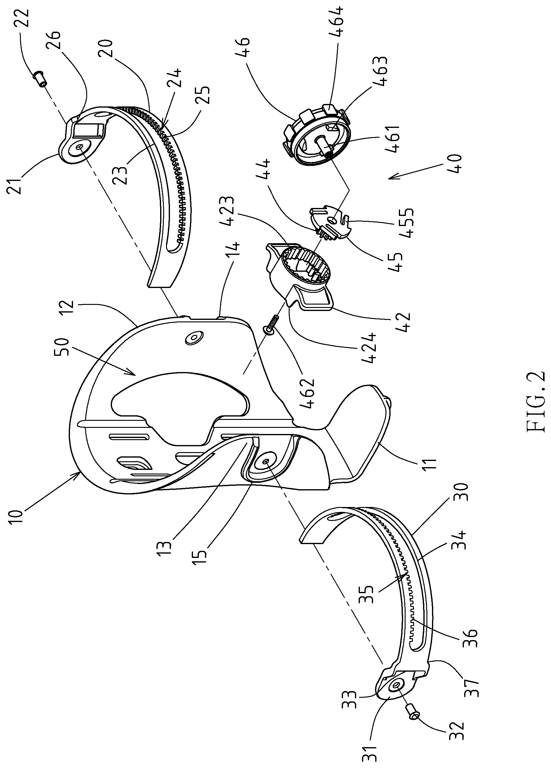 Patent US11772733 Figure 2 – Adjustable cage for various bottle sizes