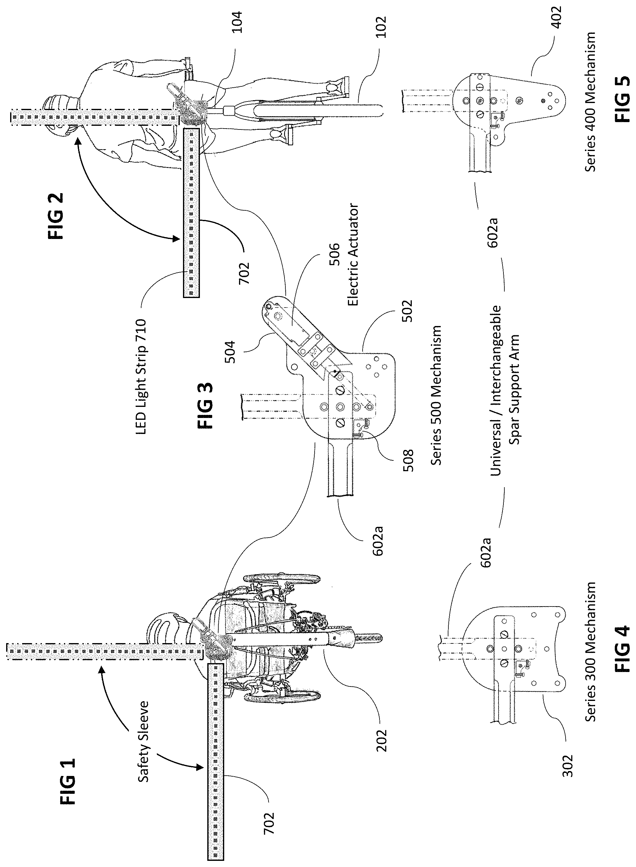 Patent US11772736 Figure 1 – Bicycle and tricycle safety distance buffer apparatus