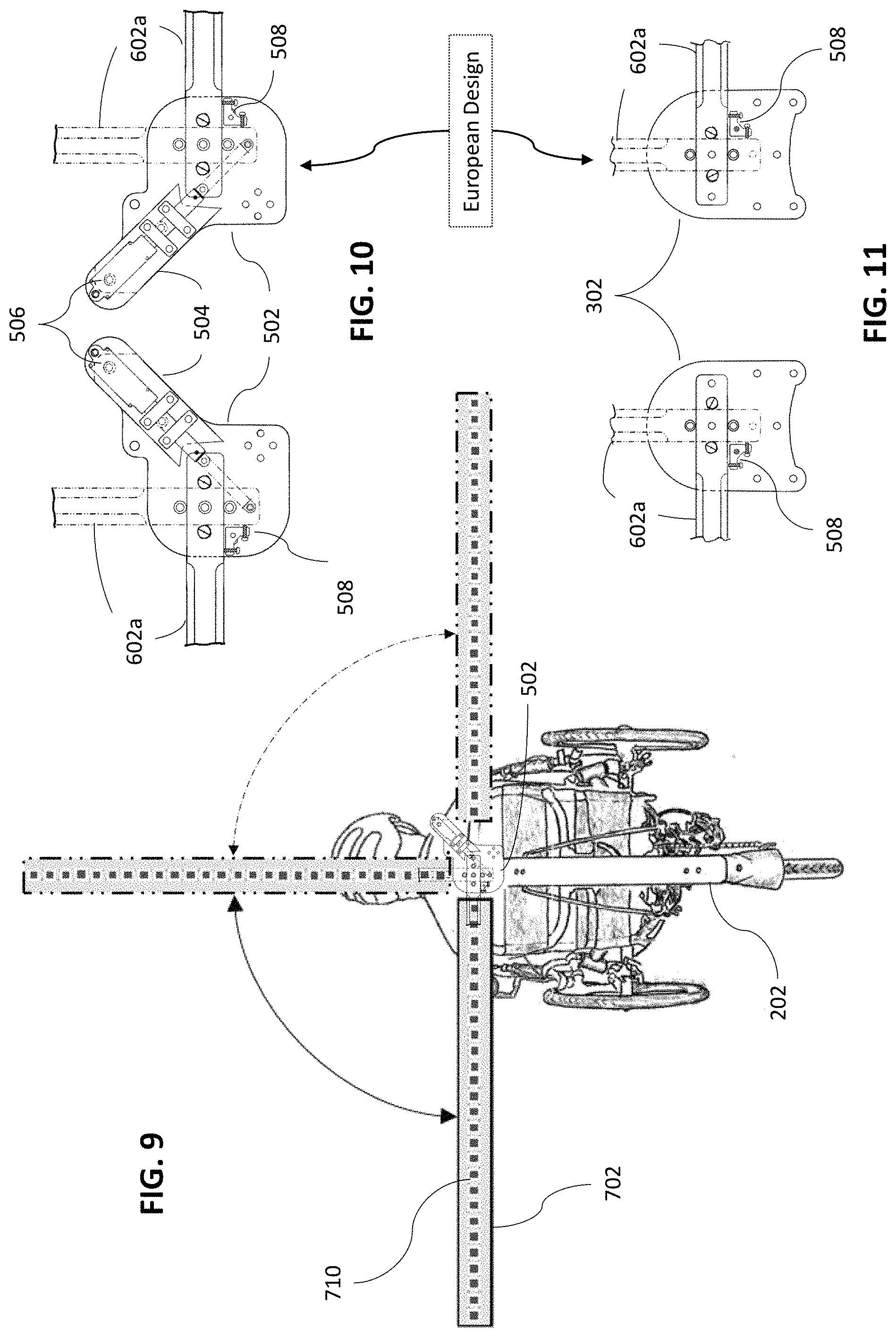 Patent US11772736 Figure 3 – Bicycle and tricycle safety distance buffer apparatus