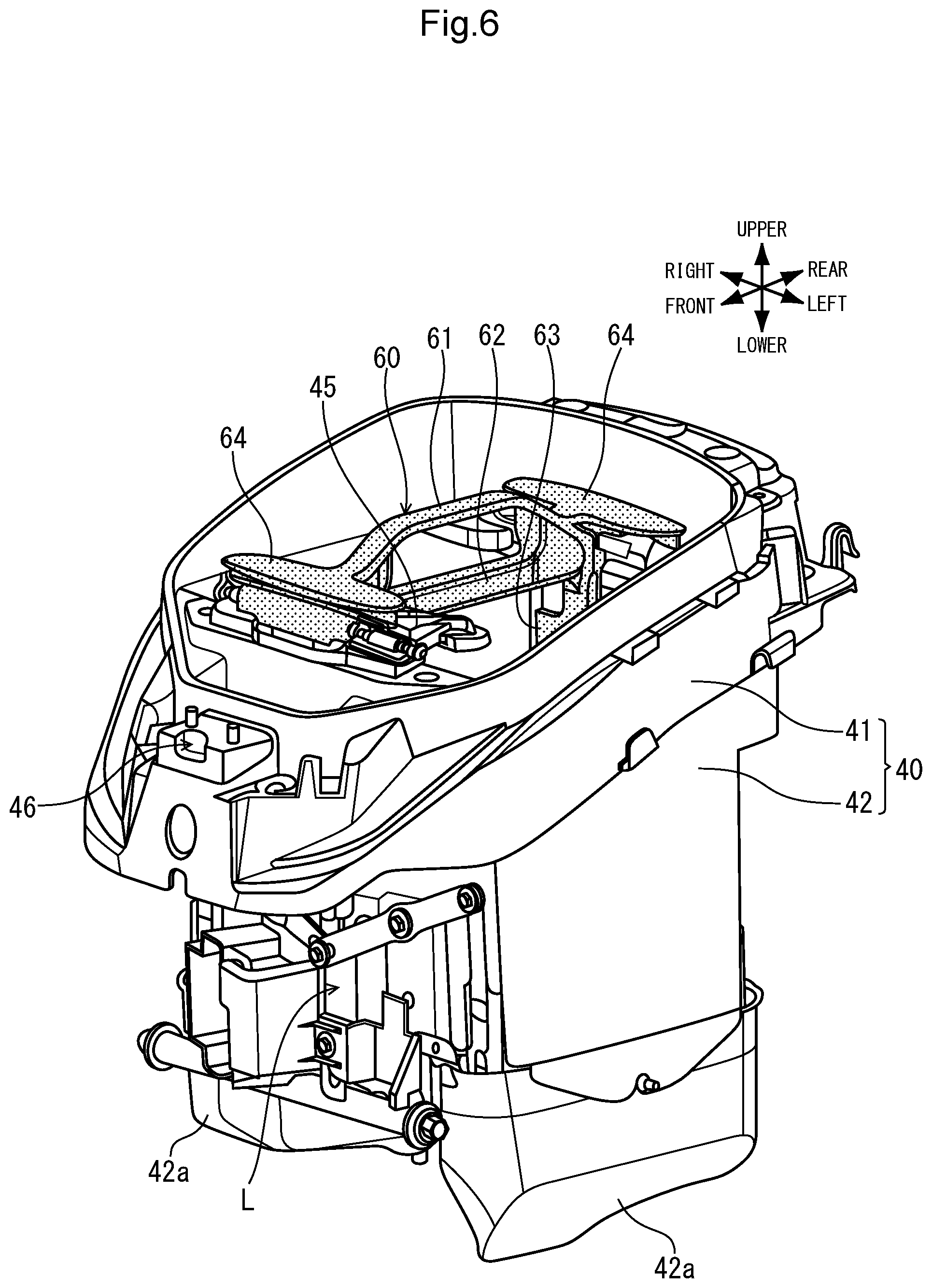 Patent US11772737 Figure 6 – Battery attaching/detaching structure for saddle-type vehicle