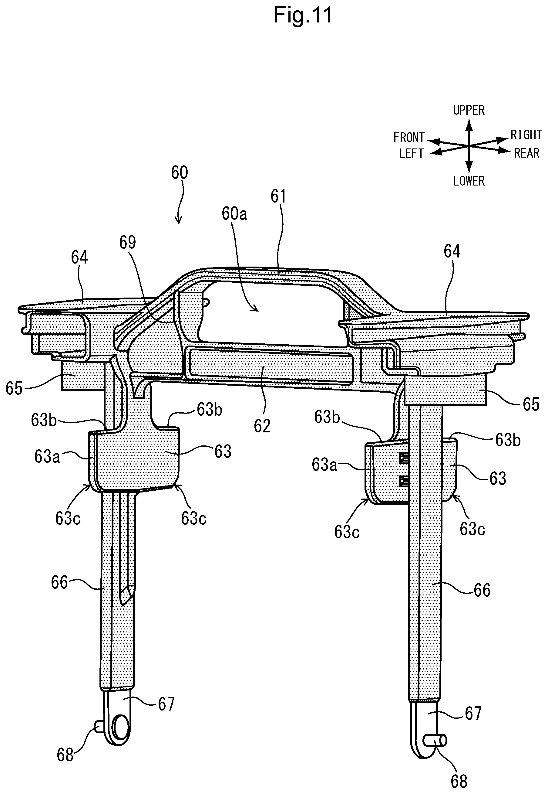 Patent US11772737 Figure 11 – Battery attaching/detaching structure for saddle-type vehicle