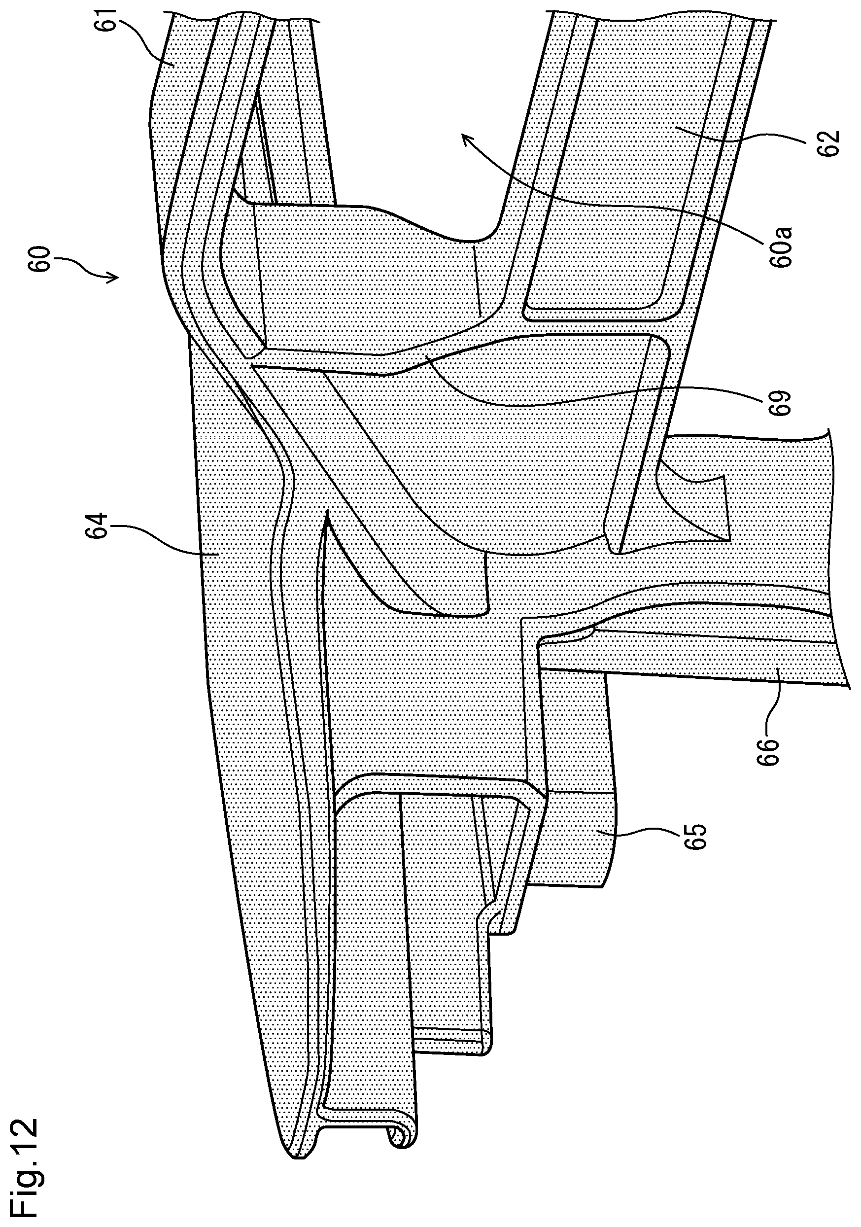 Patent US11772737 Figure 12 – Battery attaching/detaching structure for saddle-type vehicle