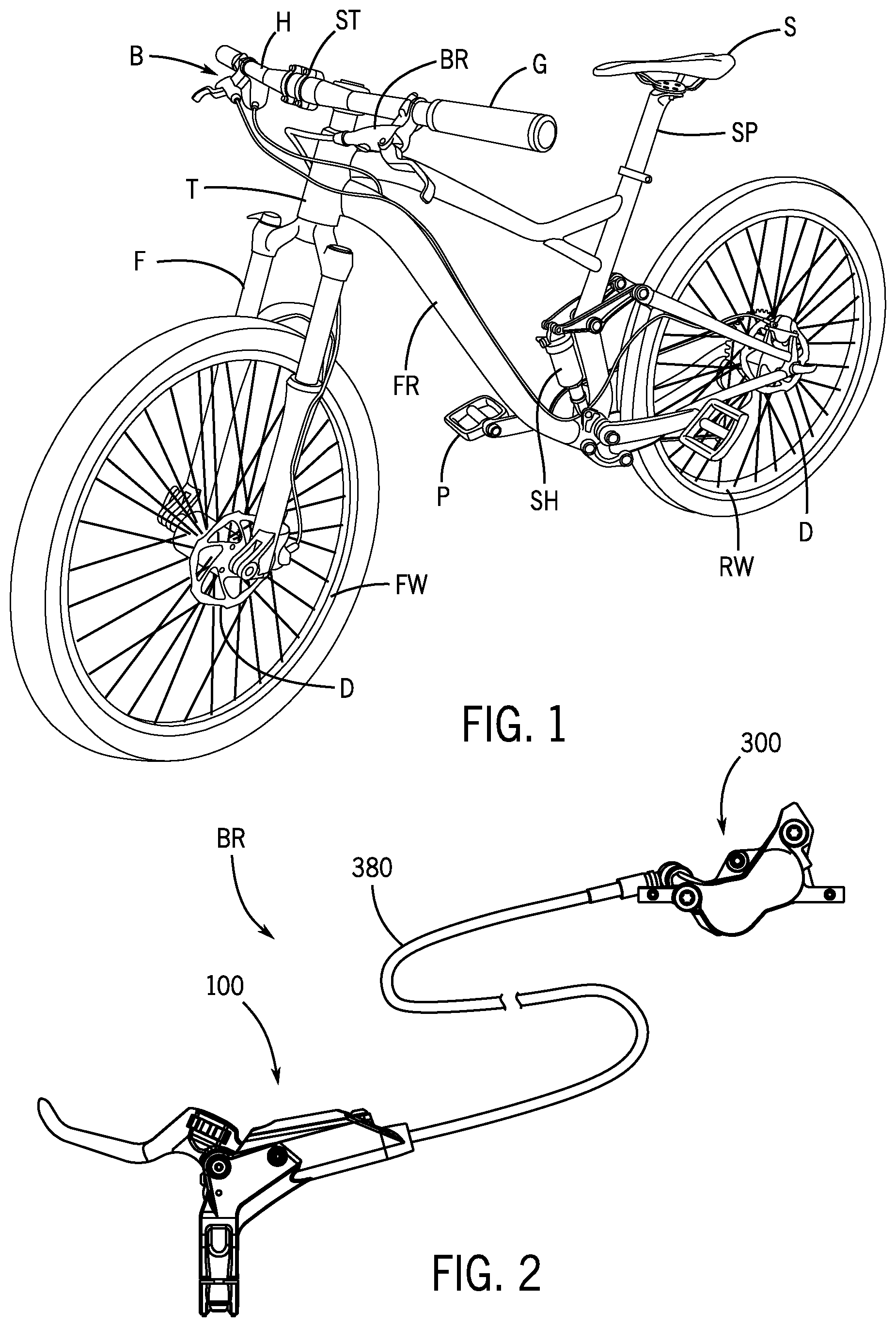 Patent US11772739 Figure 1 – Brake system