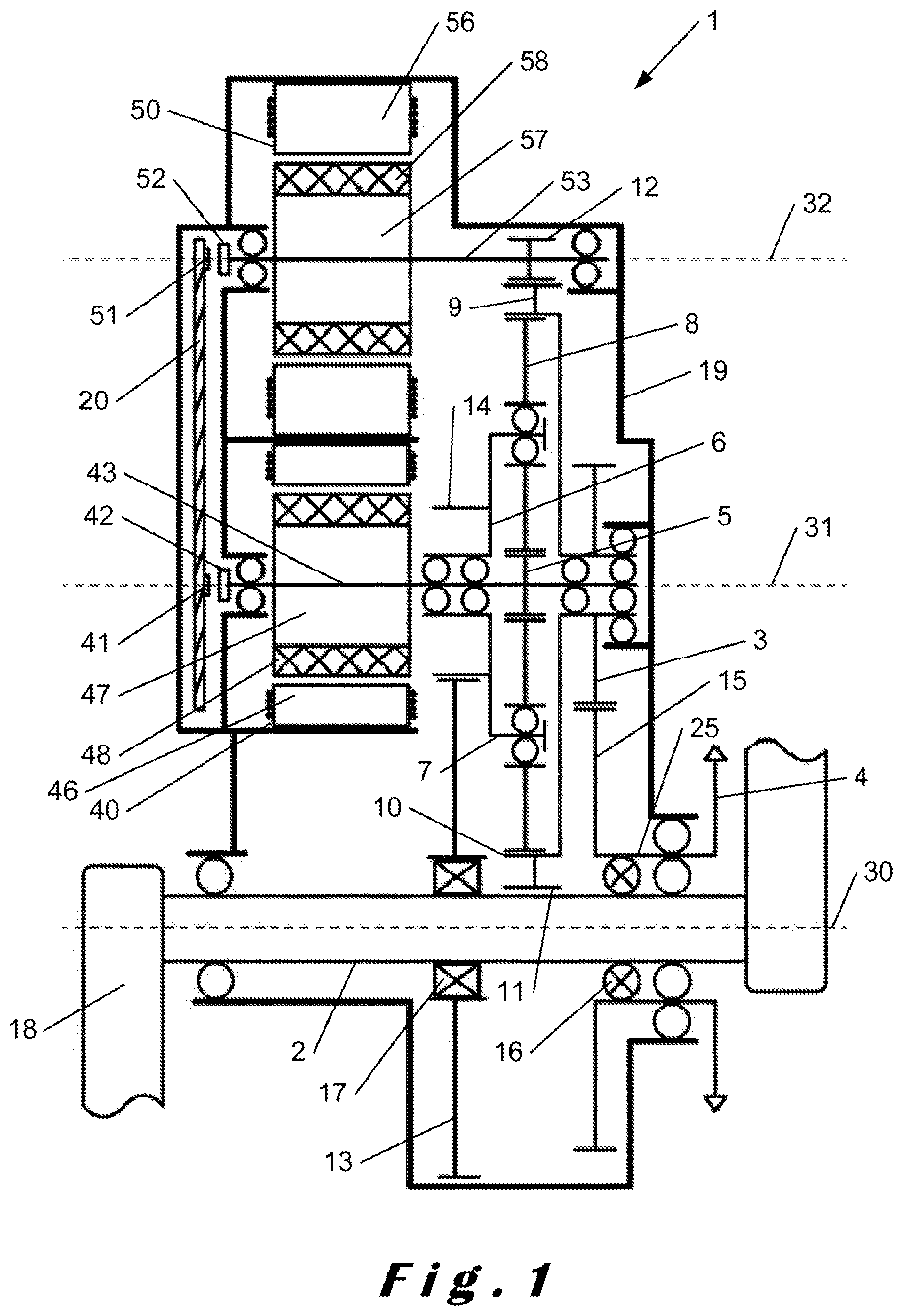 Patent US11772740 Figure 1 – Power train for a pedal vehicle