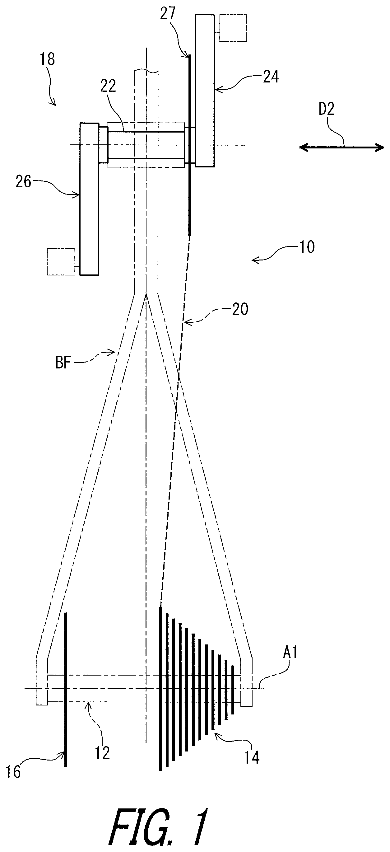 Patent US11772741 Figure 1 – Sprocket support