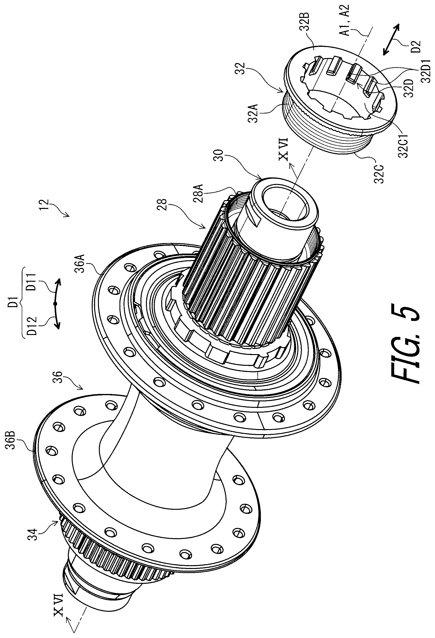 Patent US11772741 Figure 5 – Sprocket support