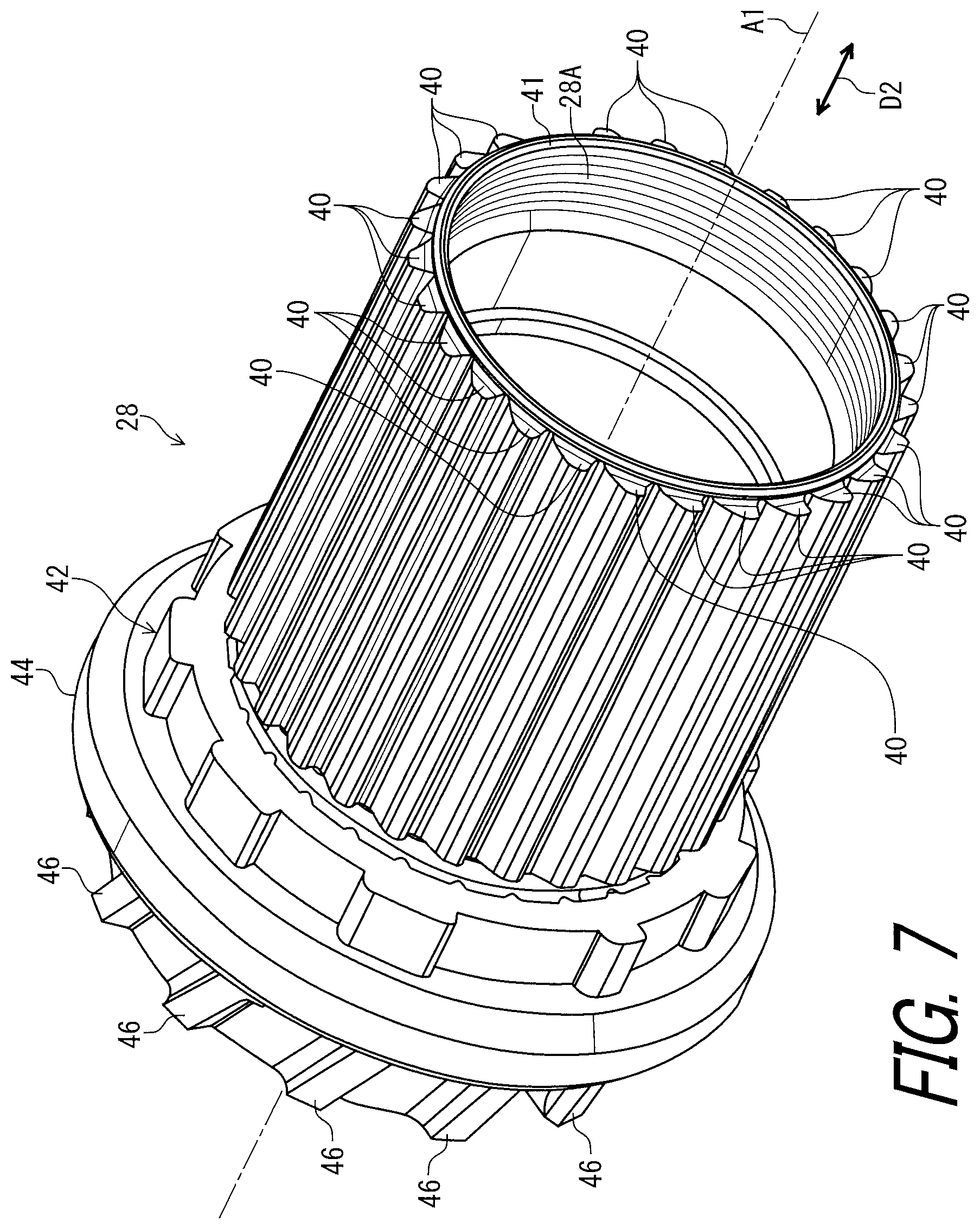 Patent US11772741 Figure 7 – Sprocket support
