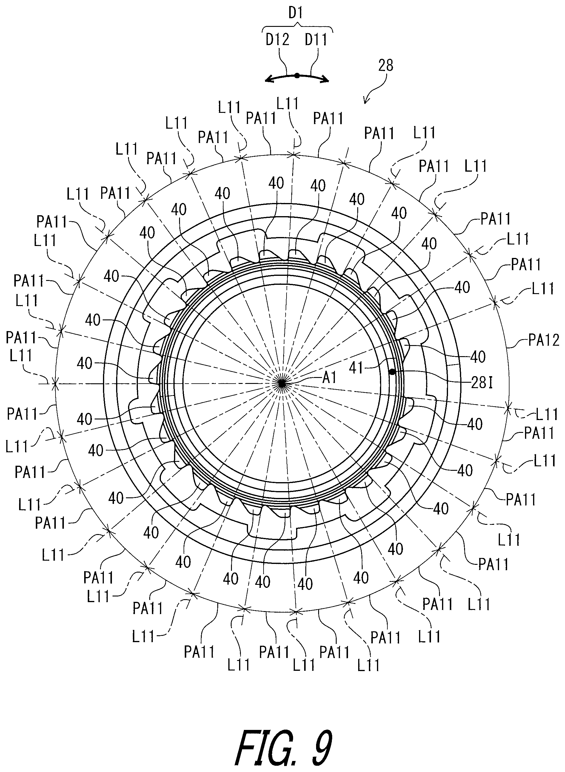 Patent US11772741 Figure 9 – Sprocket support