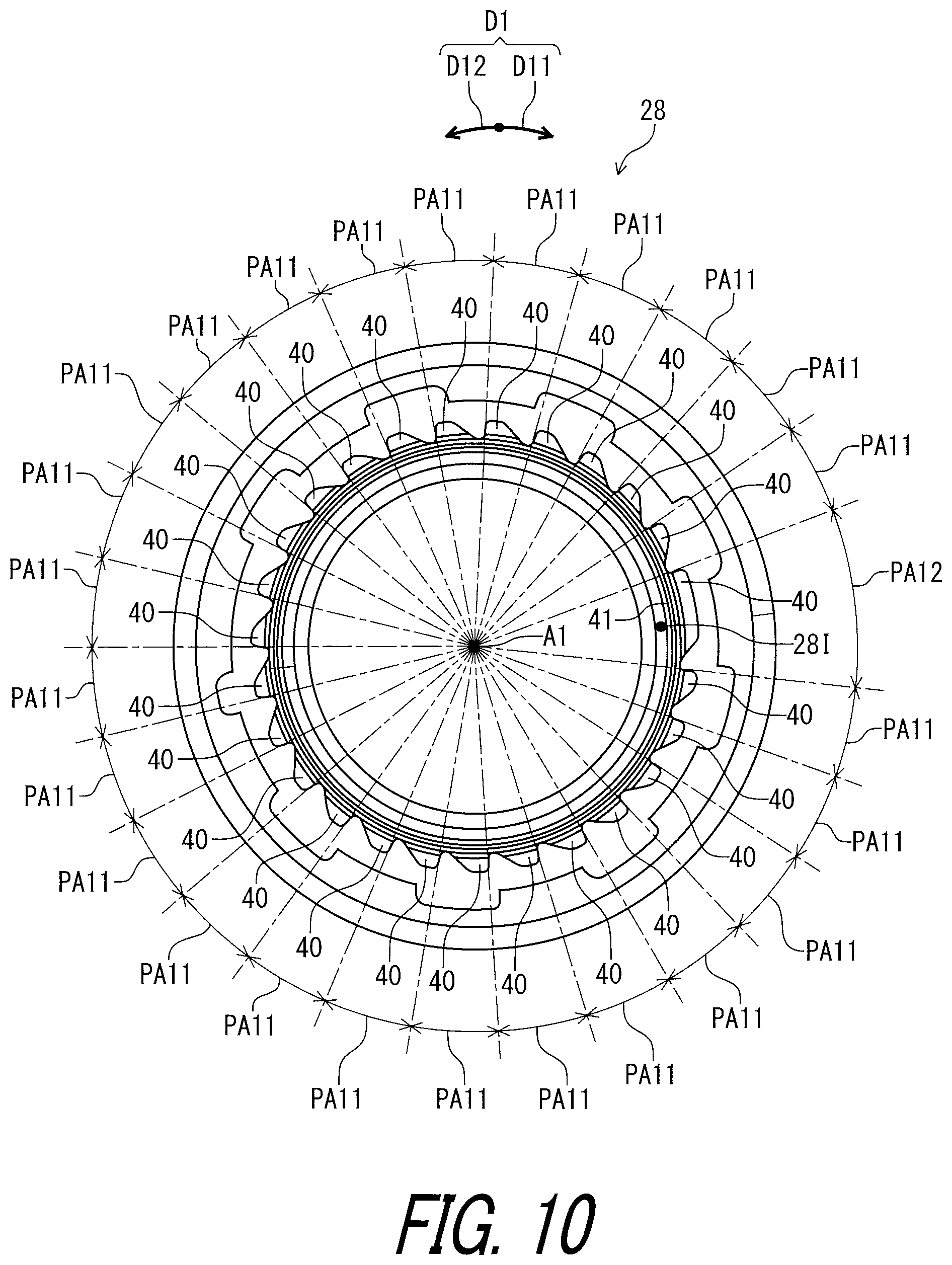 Patent US11772741 Figure 10 – Sprocket support