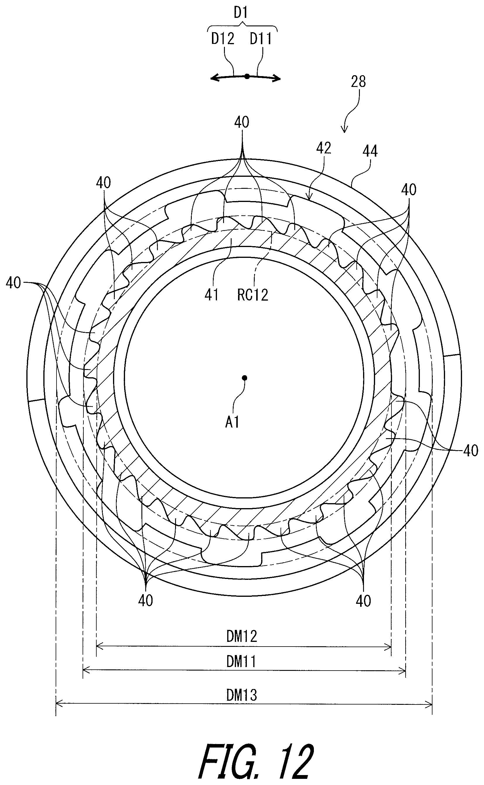 Patent US11772741 Figure 12 – Sprocket support
