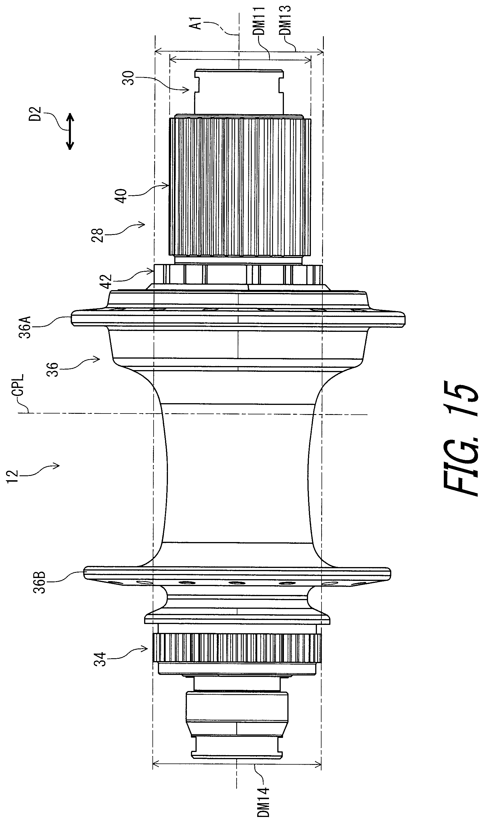 Patent US11772741 Figure 15 – Sprocket support