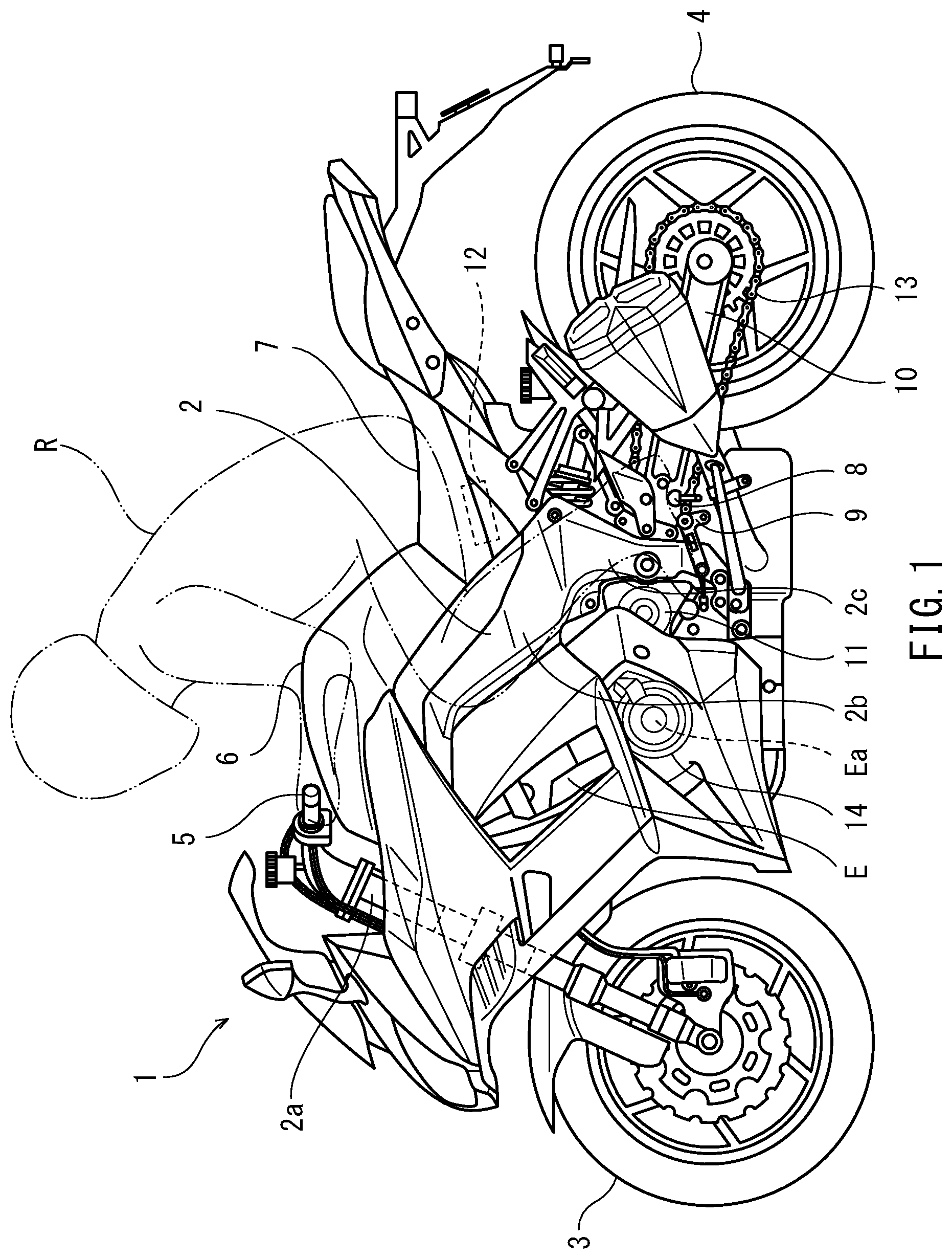 Patent US11772744 Figure 1 – Control device of gear transmission-equipped vehicle and method of controlling gear transmission-equipped vehicle