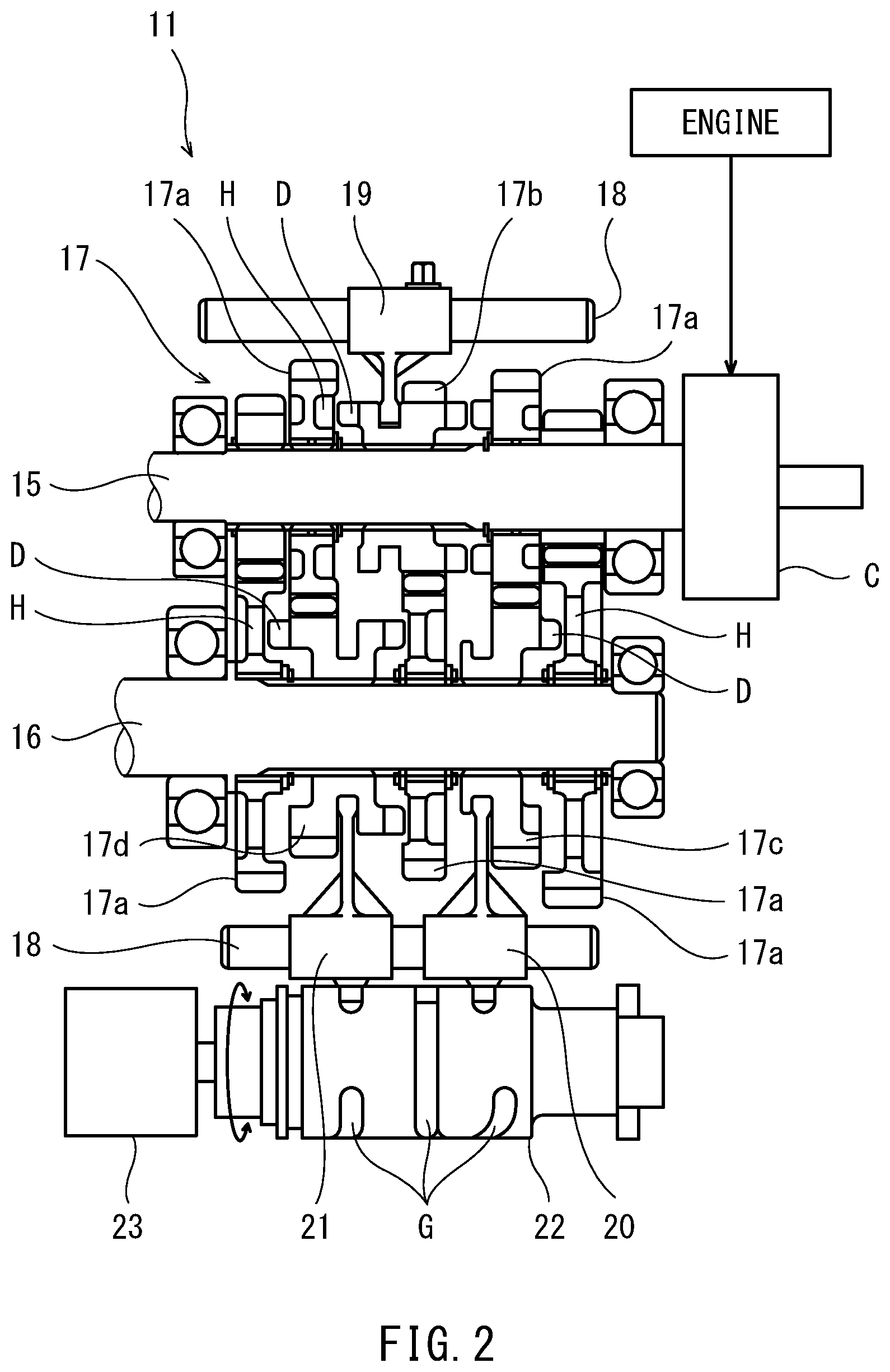 Patent US11772744 Figure 2 – Control device of gear transmission-equipped vehicle and method of controlling gear transmission-equipped vehicle