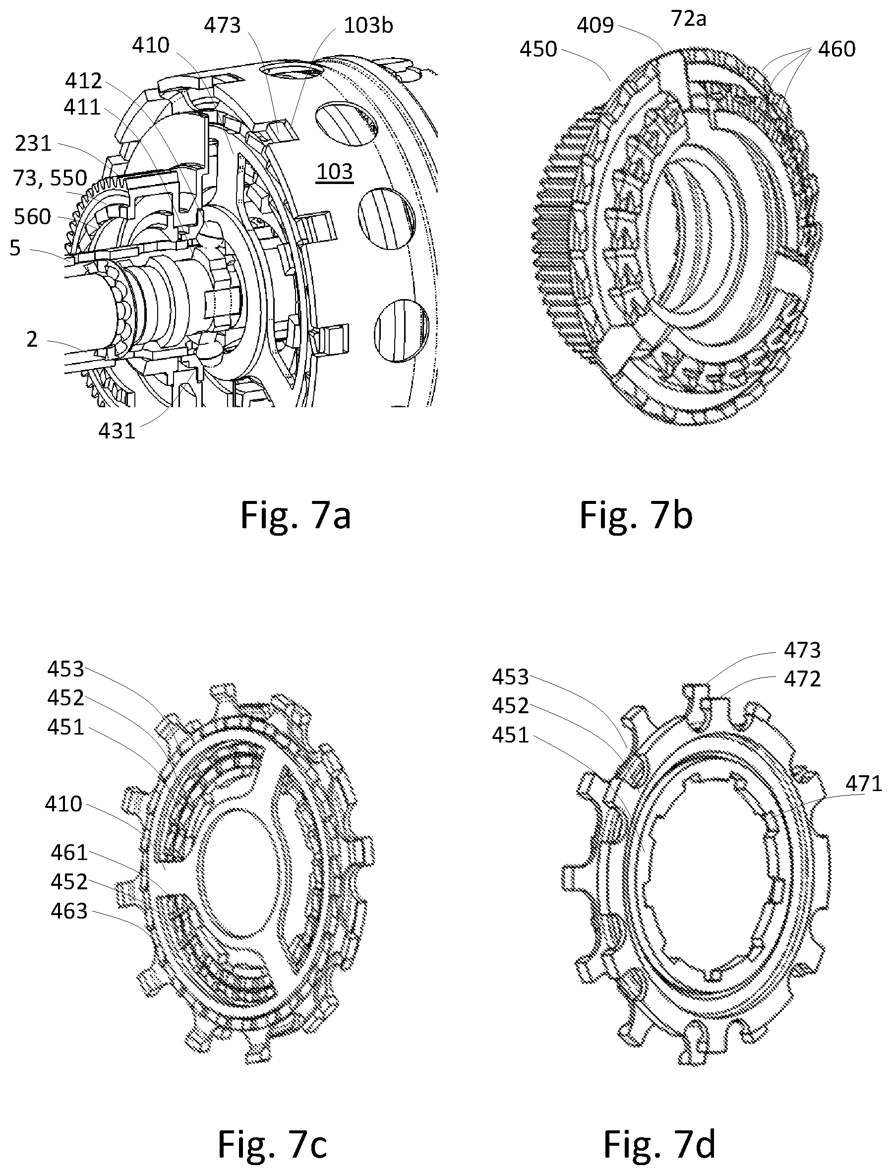 Patent US11772745 Figure 7 – Pedally propelled vehicle multi-speed gear system