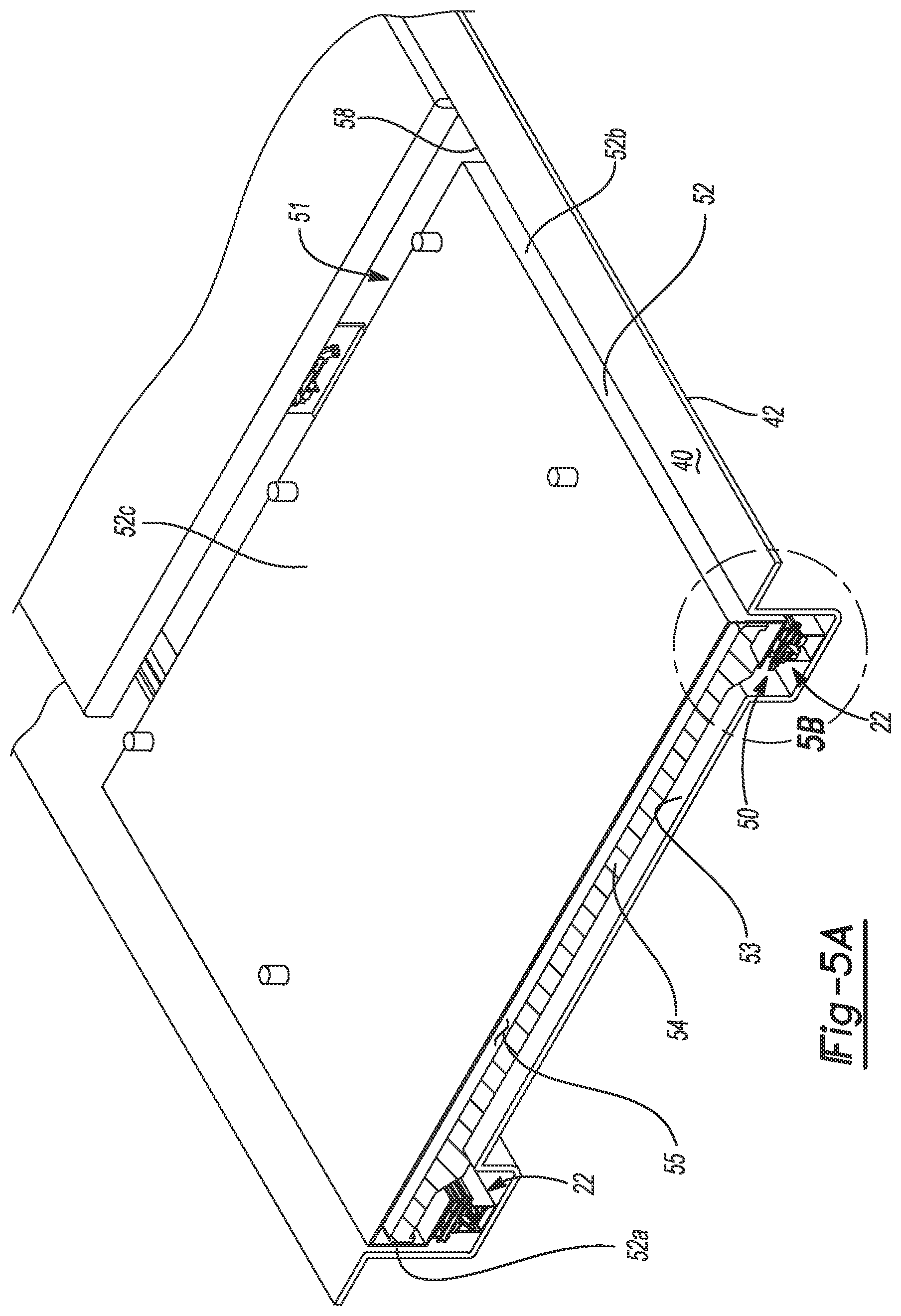Patent US11772748 Figure 5 – Motorized slide system for manipulating a component of a boat