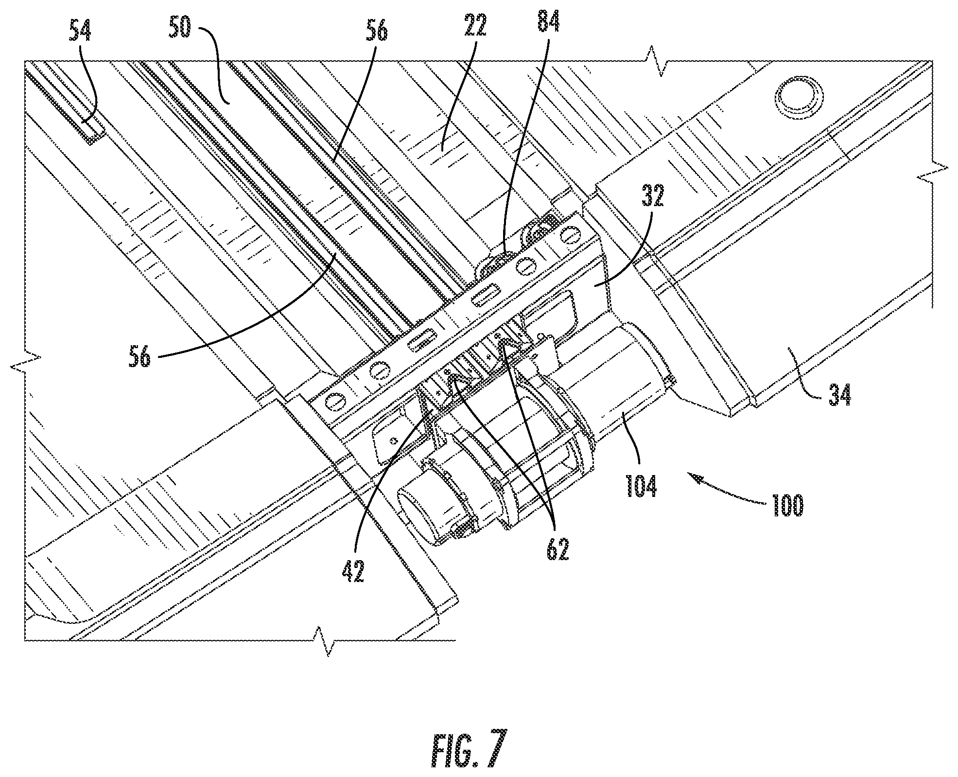 Patent US11772750 Figure 5 – Retractable davit assembly and related methods