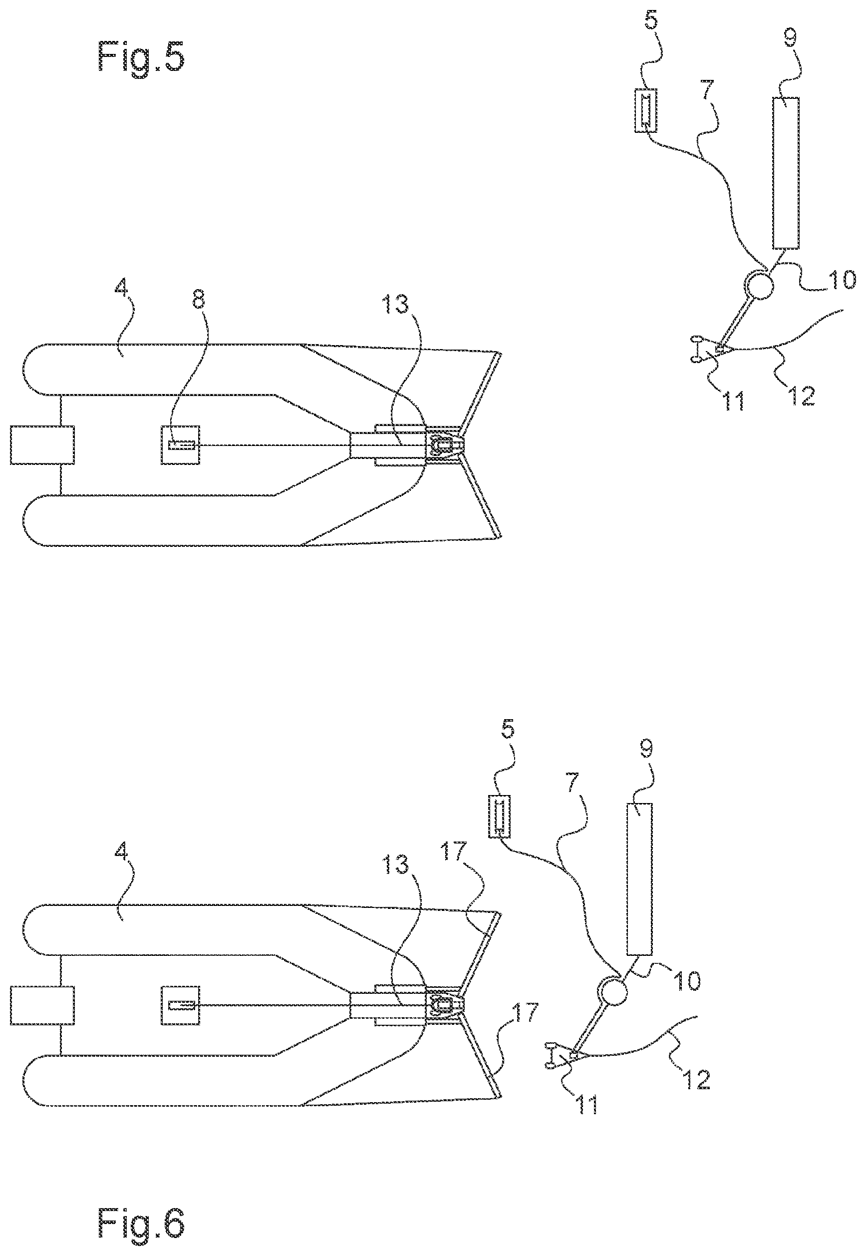 Patent US11772751 Figure 3 – System for recovering a surface marine craft from a carrier ship