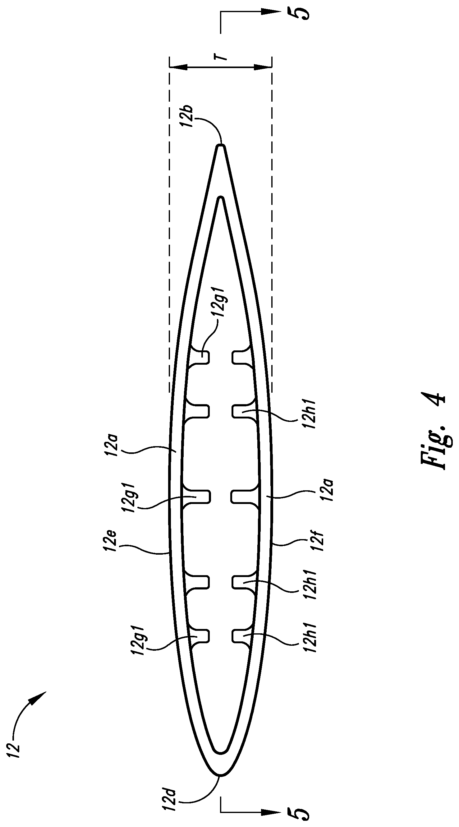 Patent US11772752 Figure 4 – Enhanced mast assembly for hydrofoil watersports board system