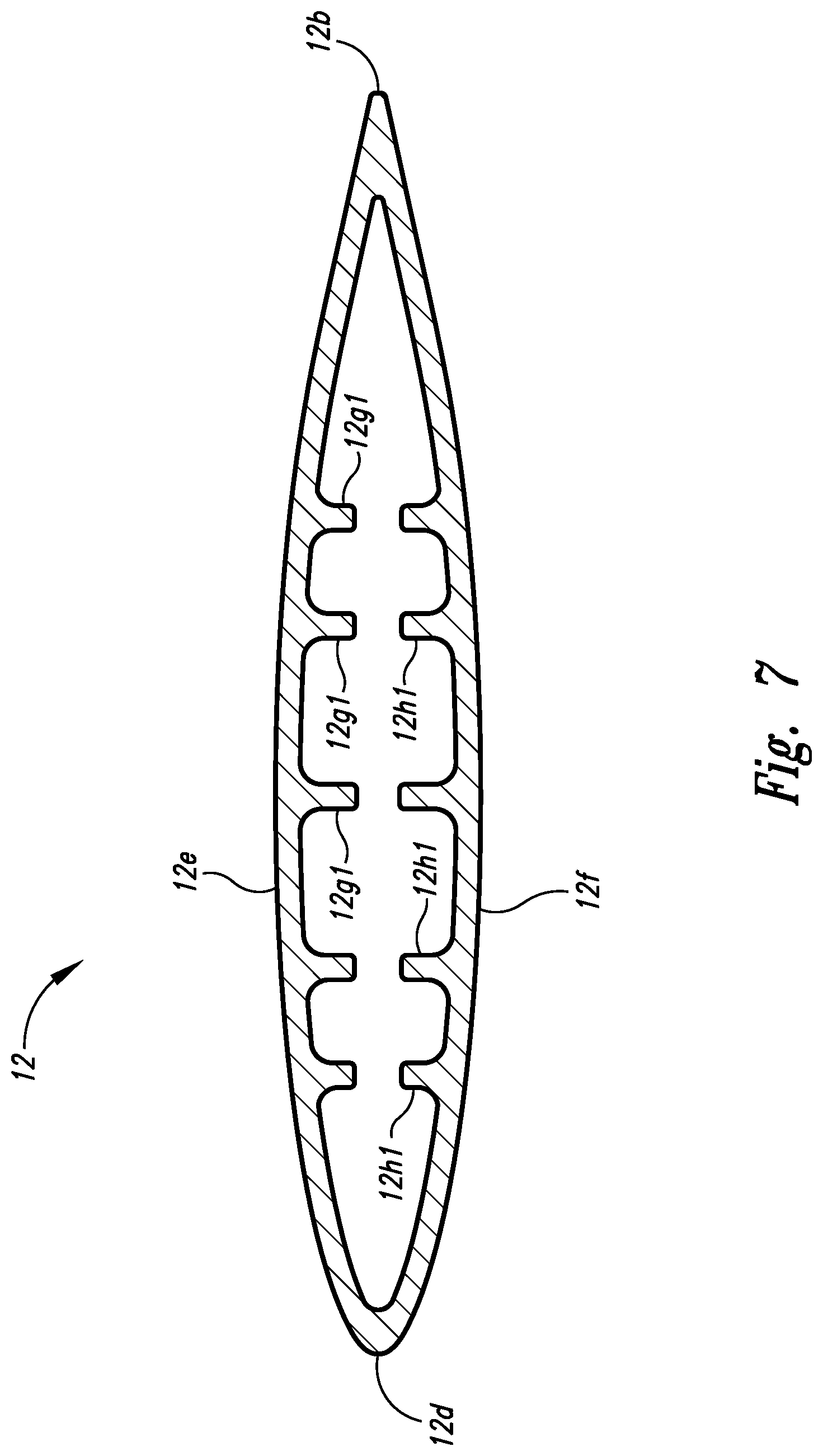 Patent US11772752 Figure 7 – Enhanced mast assembly for hydrofoil watersports board system
