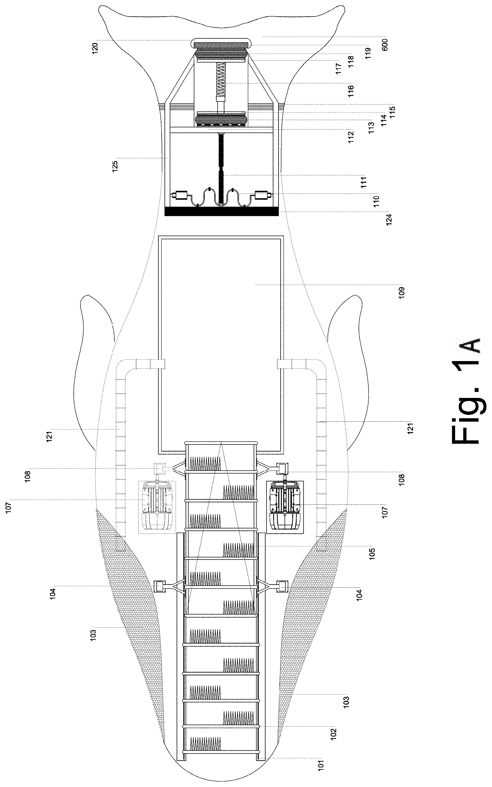 Patent US11772753 Figure 1 – Autonomous plastic collecting robot