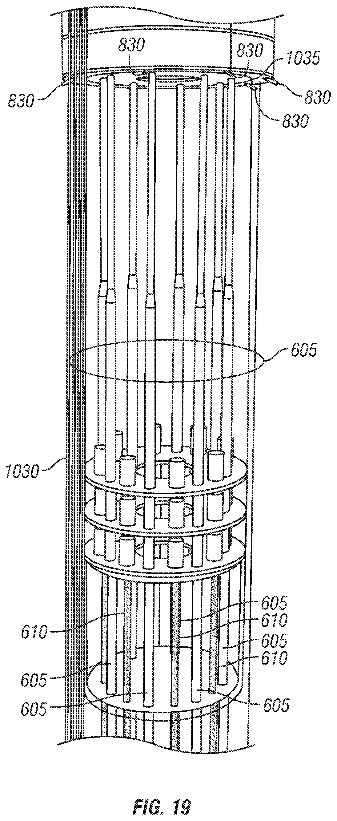 Patent US11772754 Figure 18 – Hydroelectricity production facility using changes in water column density to induce vertical flow