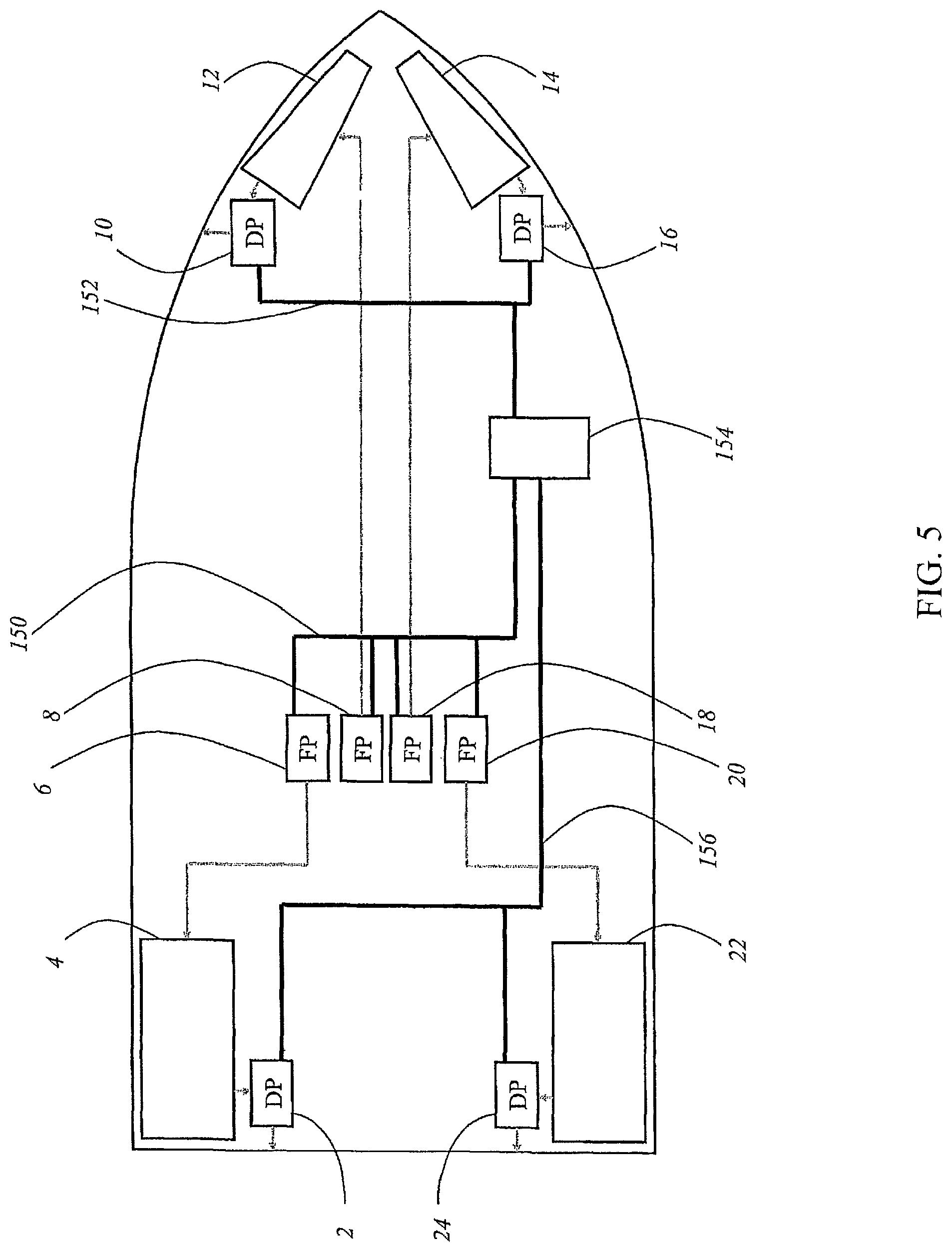 Patent US11772756 Figure 5 – Wakeboat with dynamic wave control