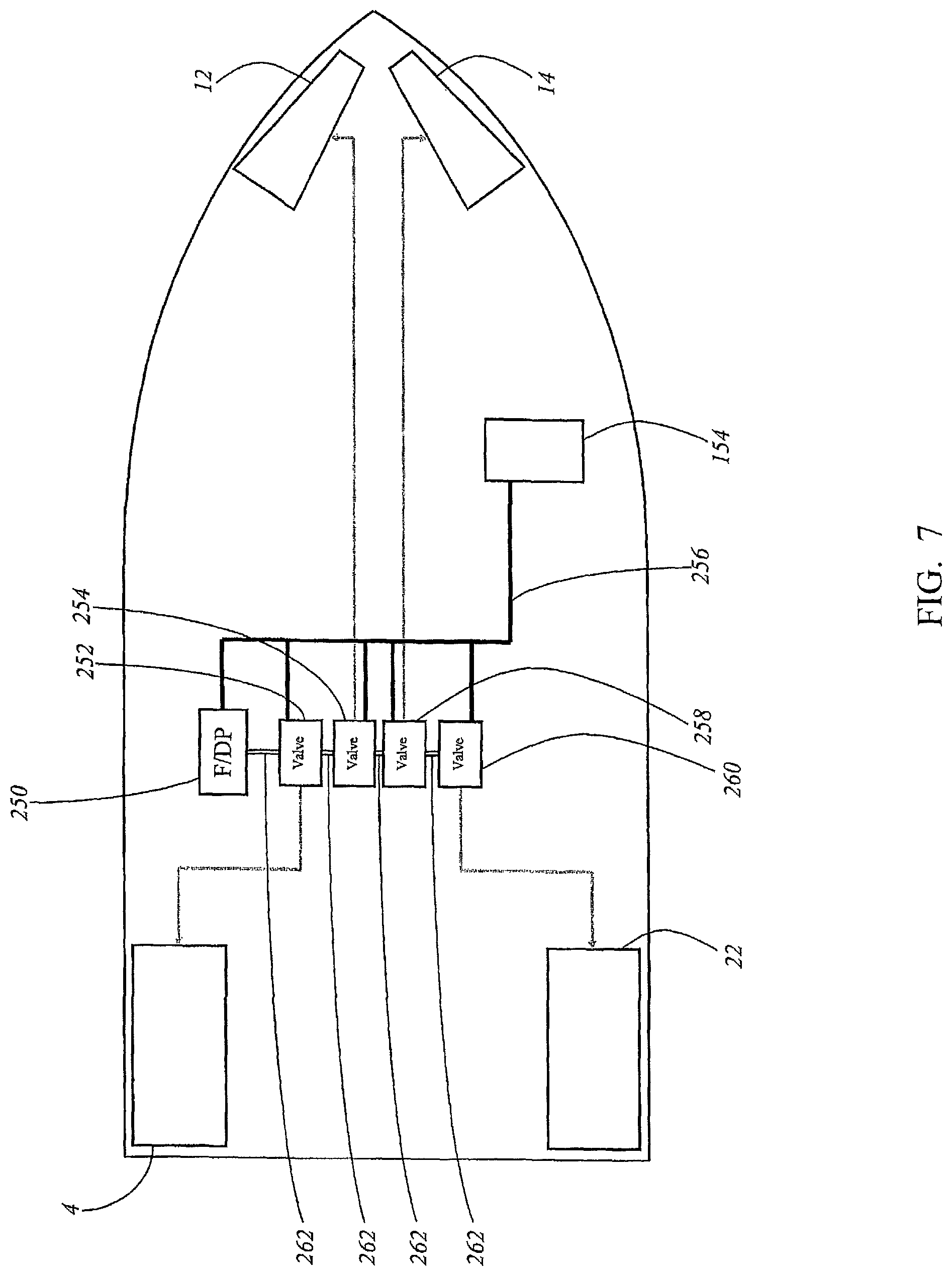 Patent US11772756 Figure 7 – Wakeboat with dynamic wave control
