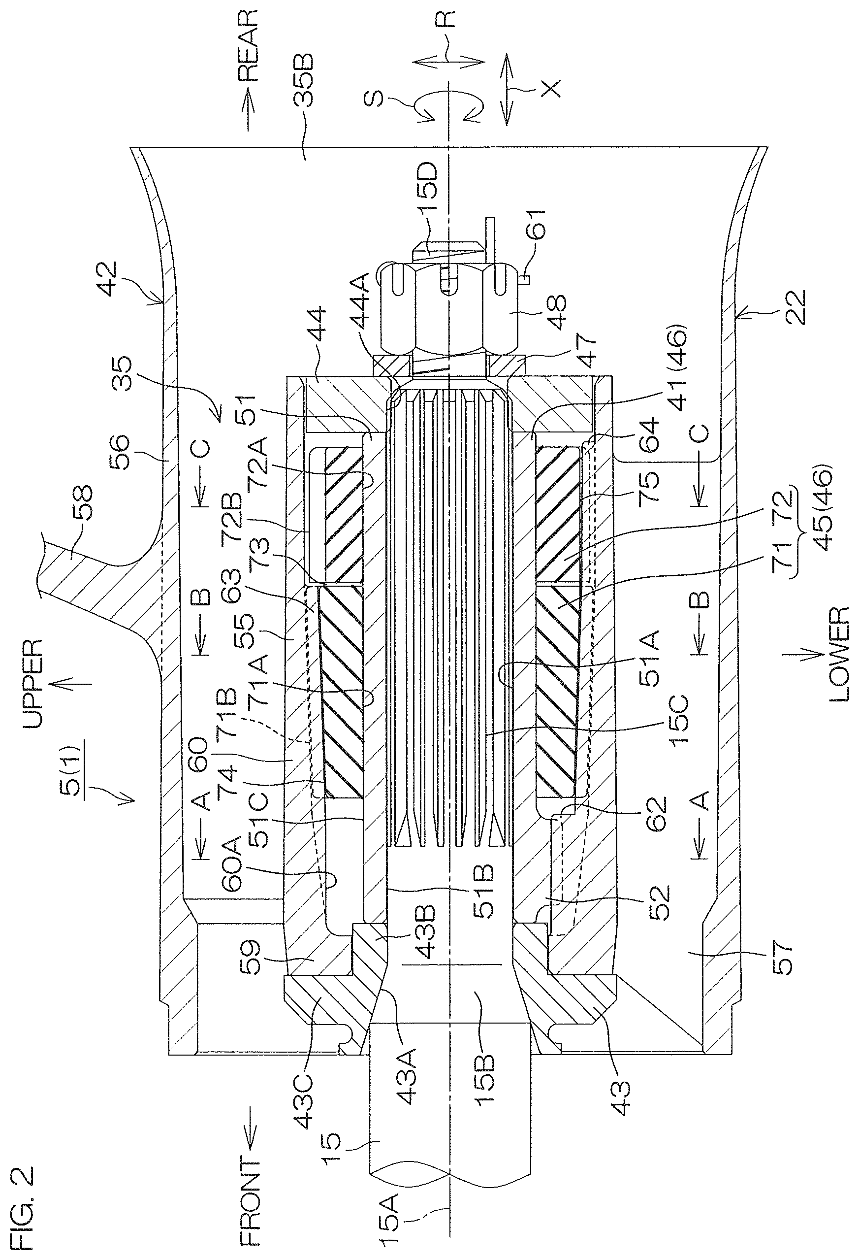 Patent US11772762 Figure 2 – Propeller for vessel propulsion apparatus and vessel propulsion apparatus