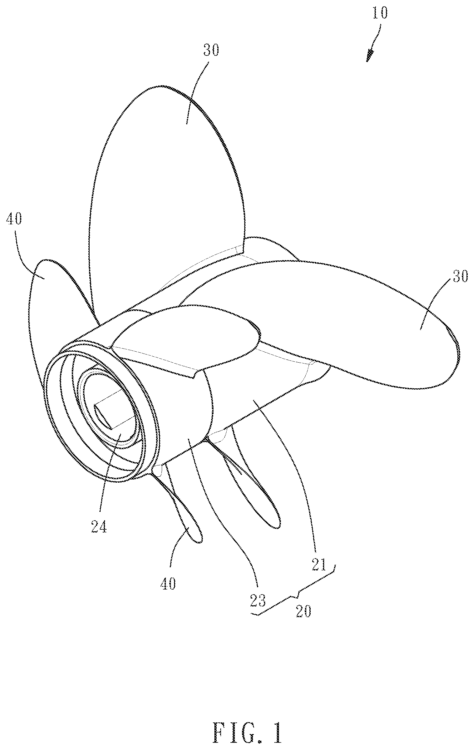 Patent US11772763 Figure 1 – Marine accelerating propeller