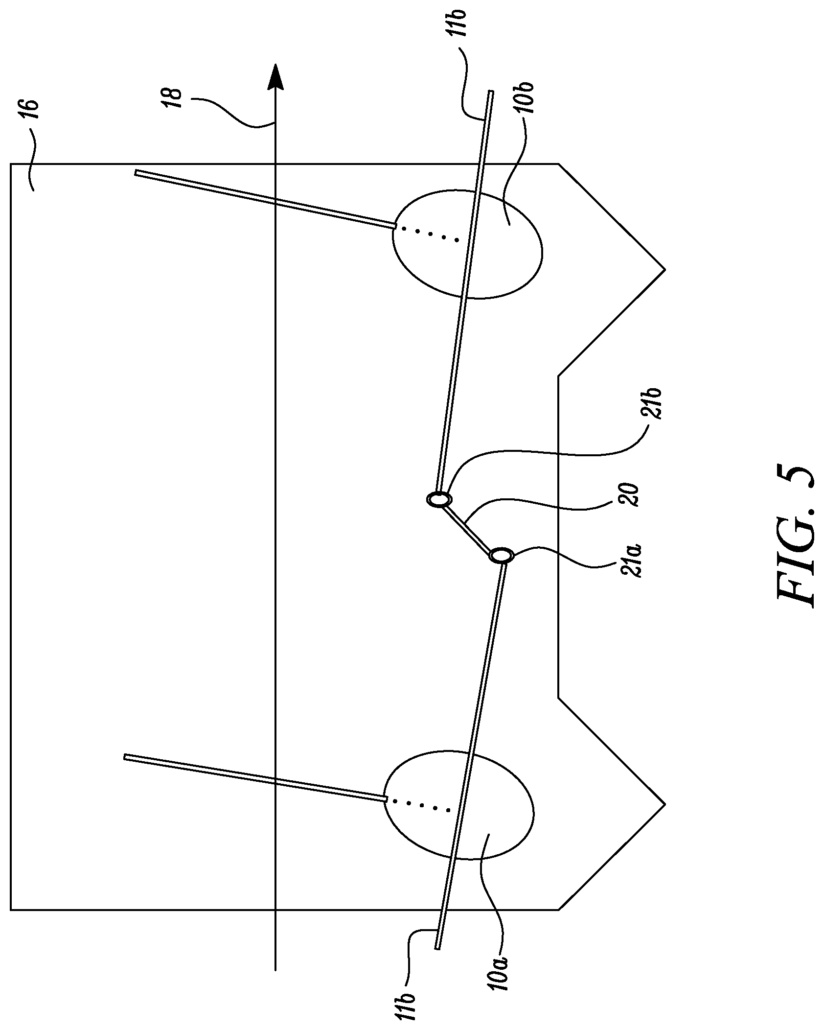Patent US11772765 Figure 5 – Wind-propelled boat having parallel self-righting paired masts for wind-assisted propulsion for boats