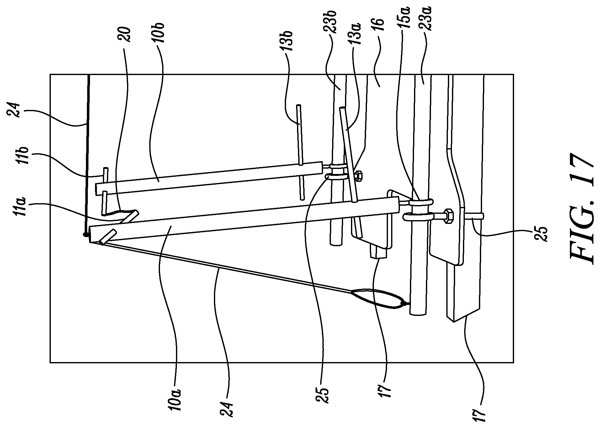 Patent US11772765 Figure 17 – Wind-propelled boat having parallel self-righting paired masts for wind-assisted propulsion for boats
