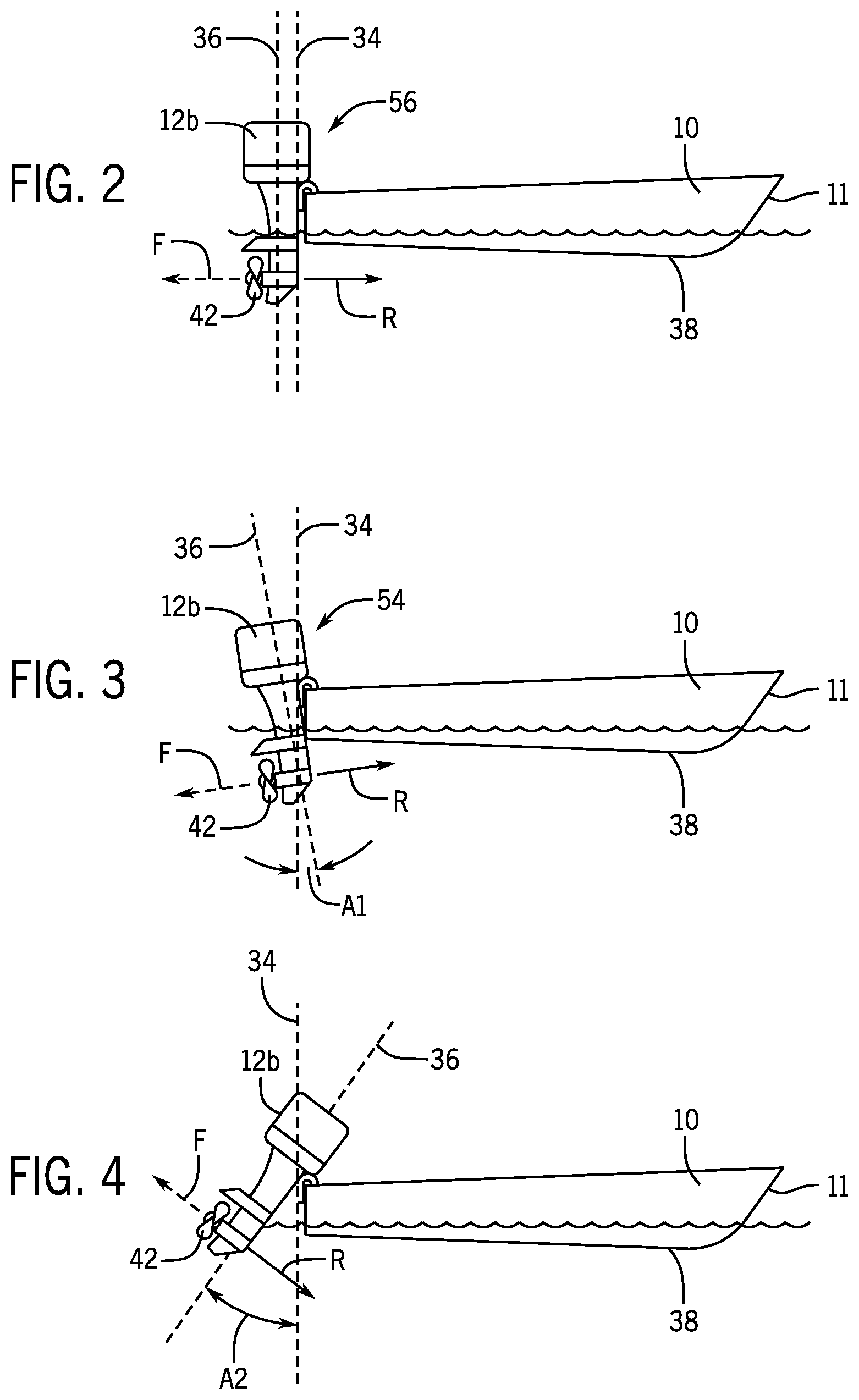 Patent US11772766 Figure 2 – System and method for controlling position of a marine drive