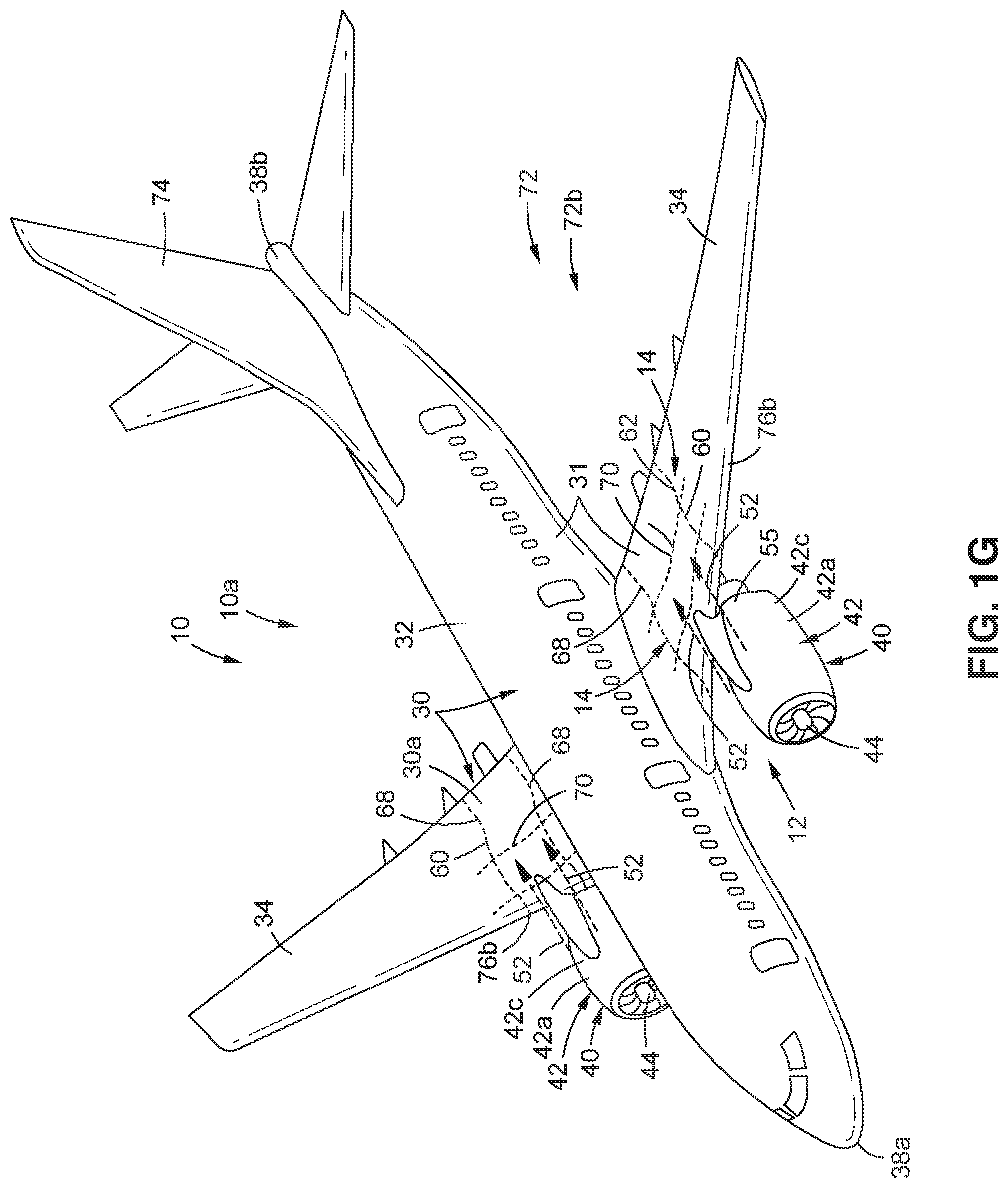 Patent US11772771 Figure 5 – Vehicle configuration with aerodynamic shaping to reduce drag, and vehicle and method for the same
