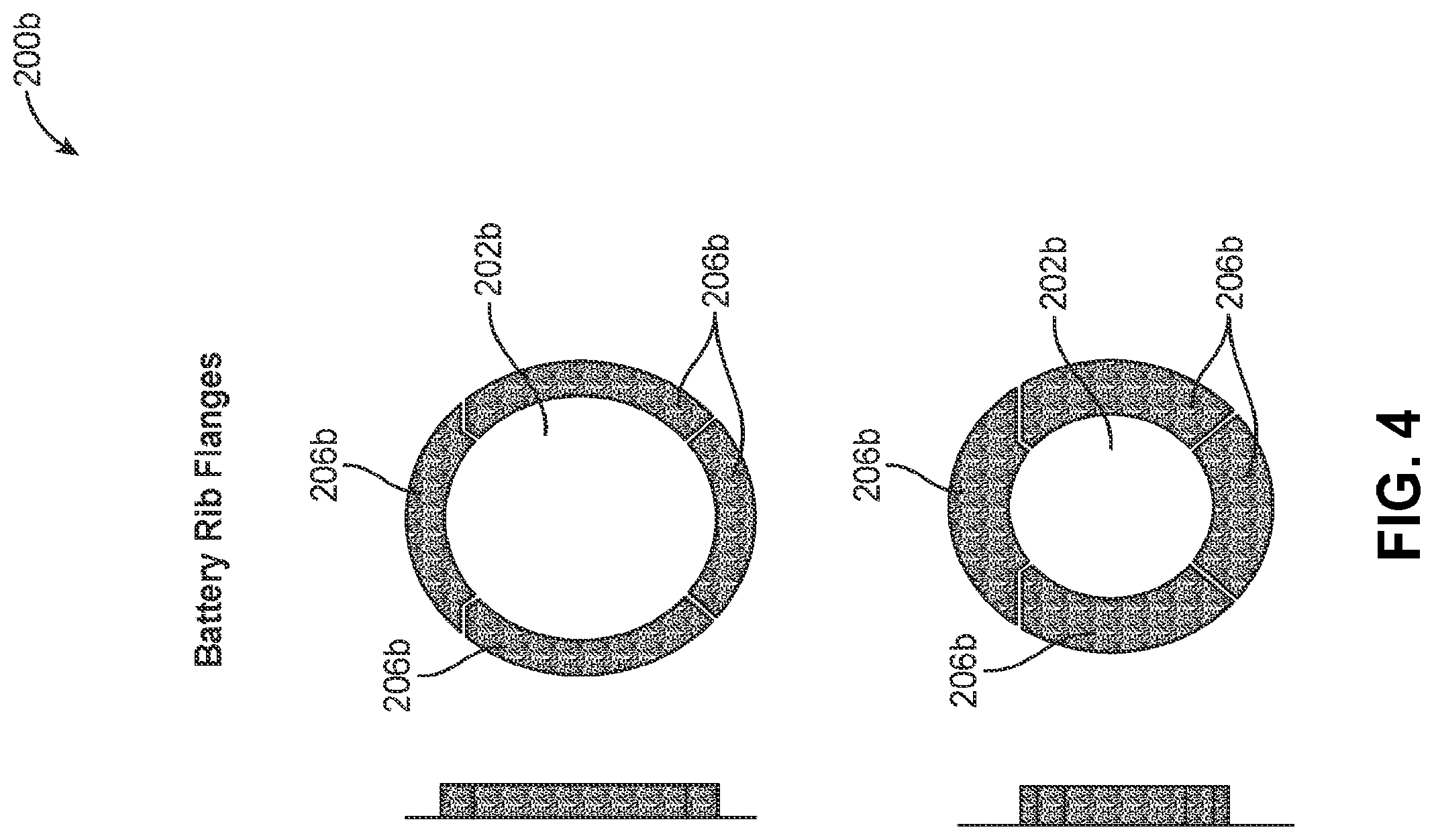 Patent US11772774 Figure 4 – Rib mounting flanges for an unmanned aerial vehicle