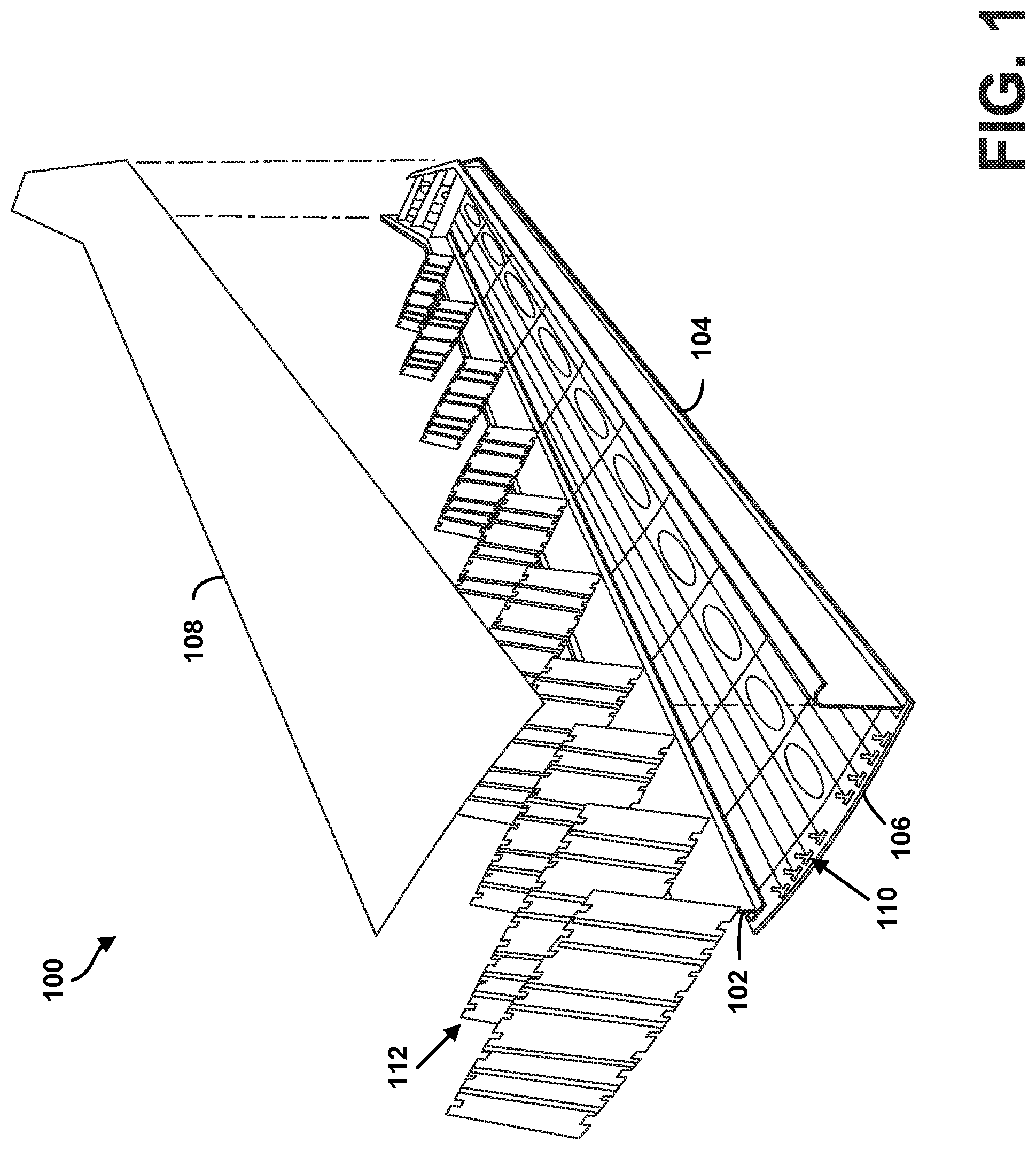 Patent US11772775 — Shear ties for aircraft wing — Figure 1