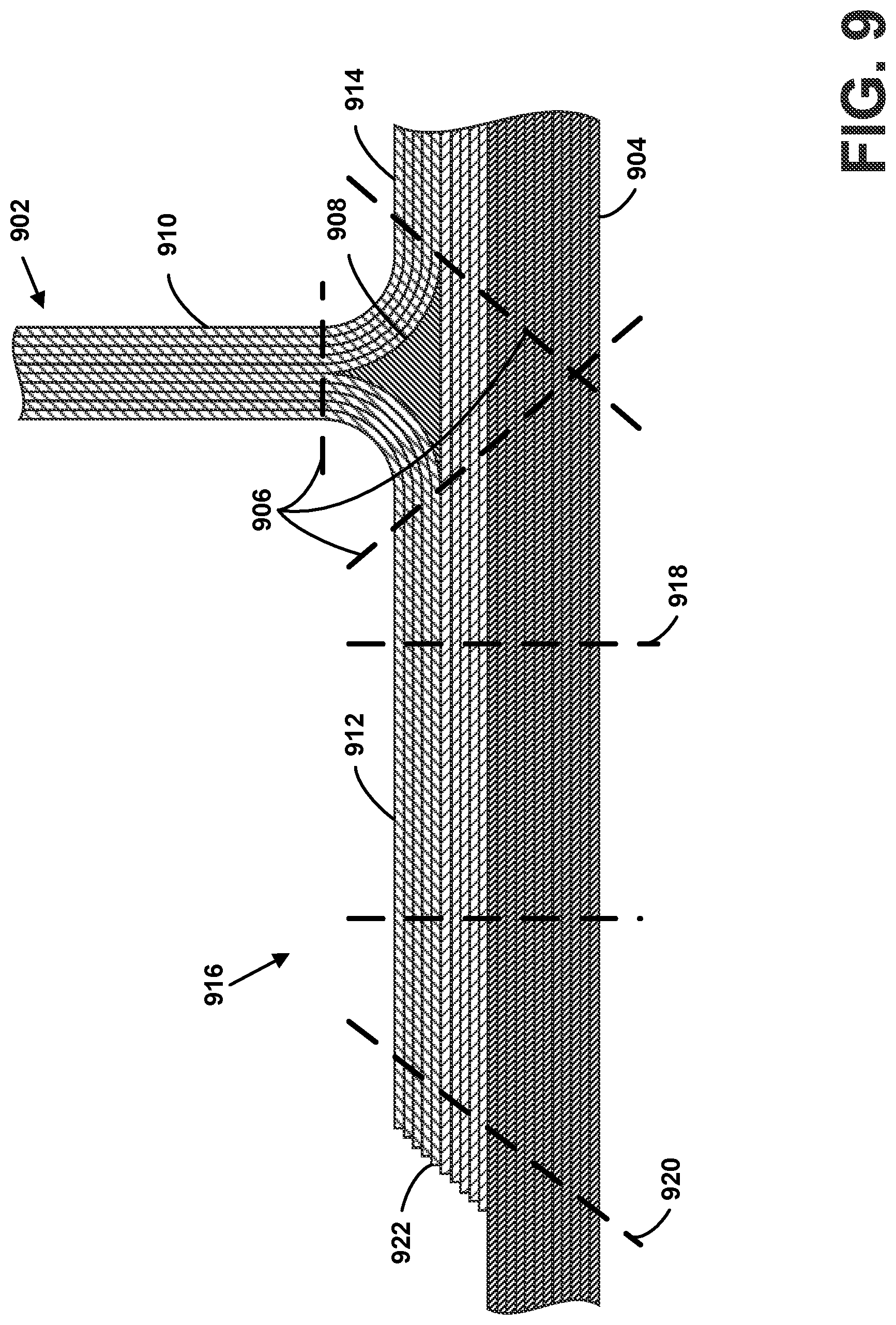 Patent US11772775 Figure 9 – Shear ties for aircraft wing