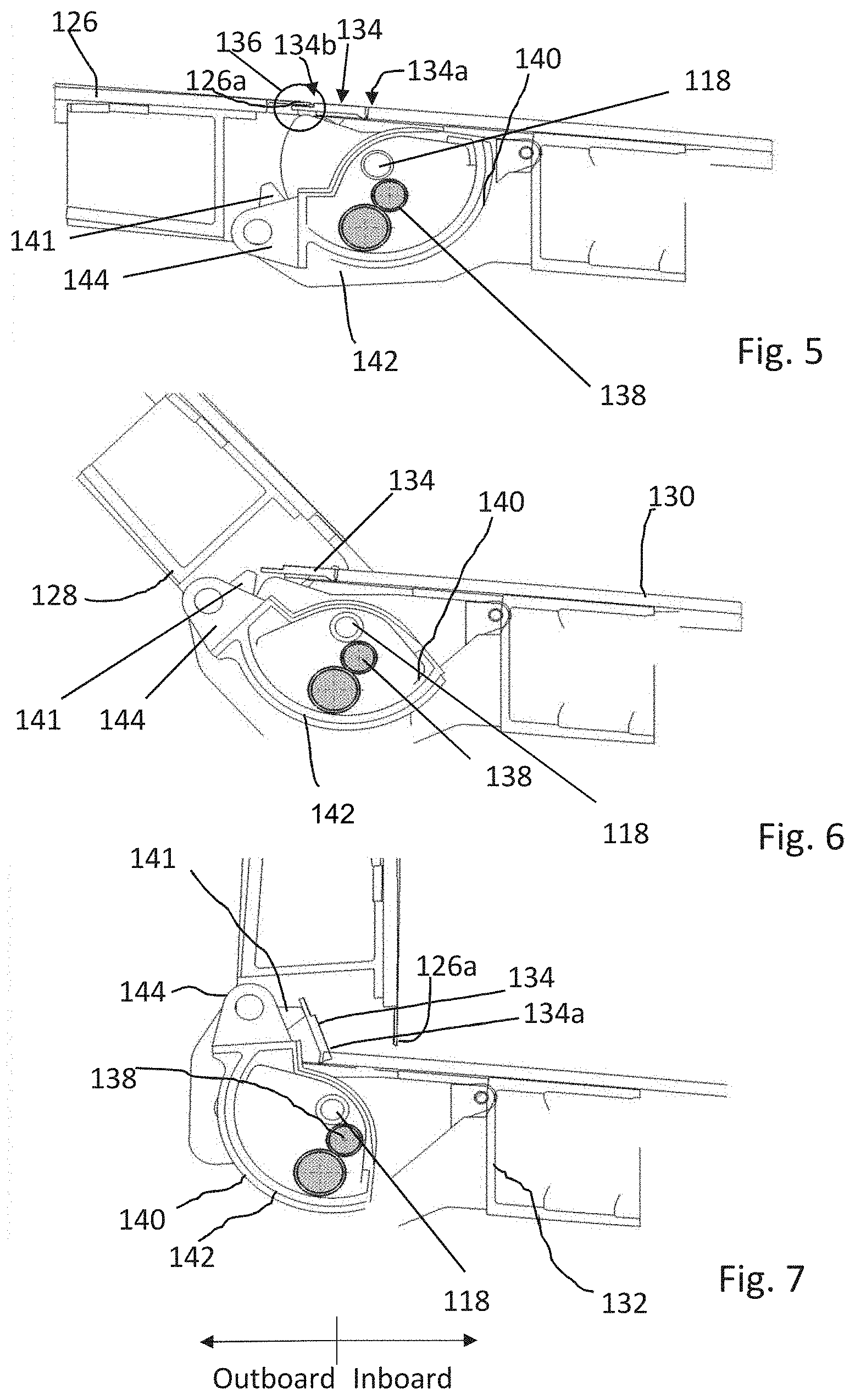 Patent US11772776 Figure 5 – Arrangement for avoiding clashing on a folding wing tip
