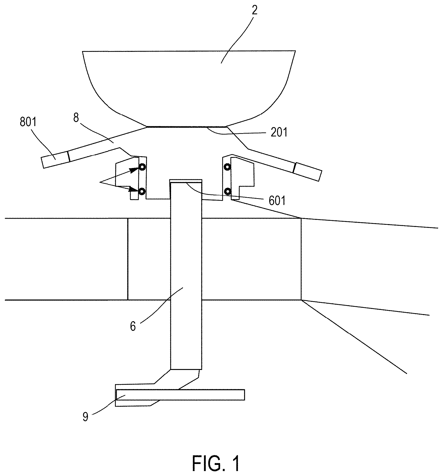 Patent US11772777 Figure 1 – Variable pitch bladed disc