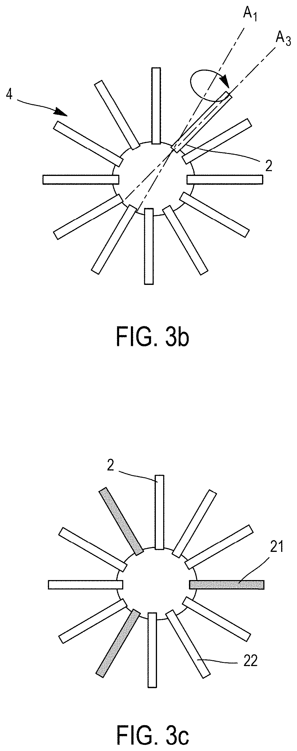 Patent US11772777 Figure 4 – Variable pitch bladed disc