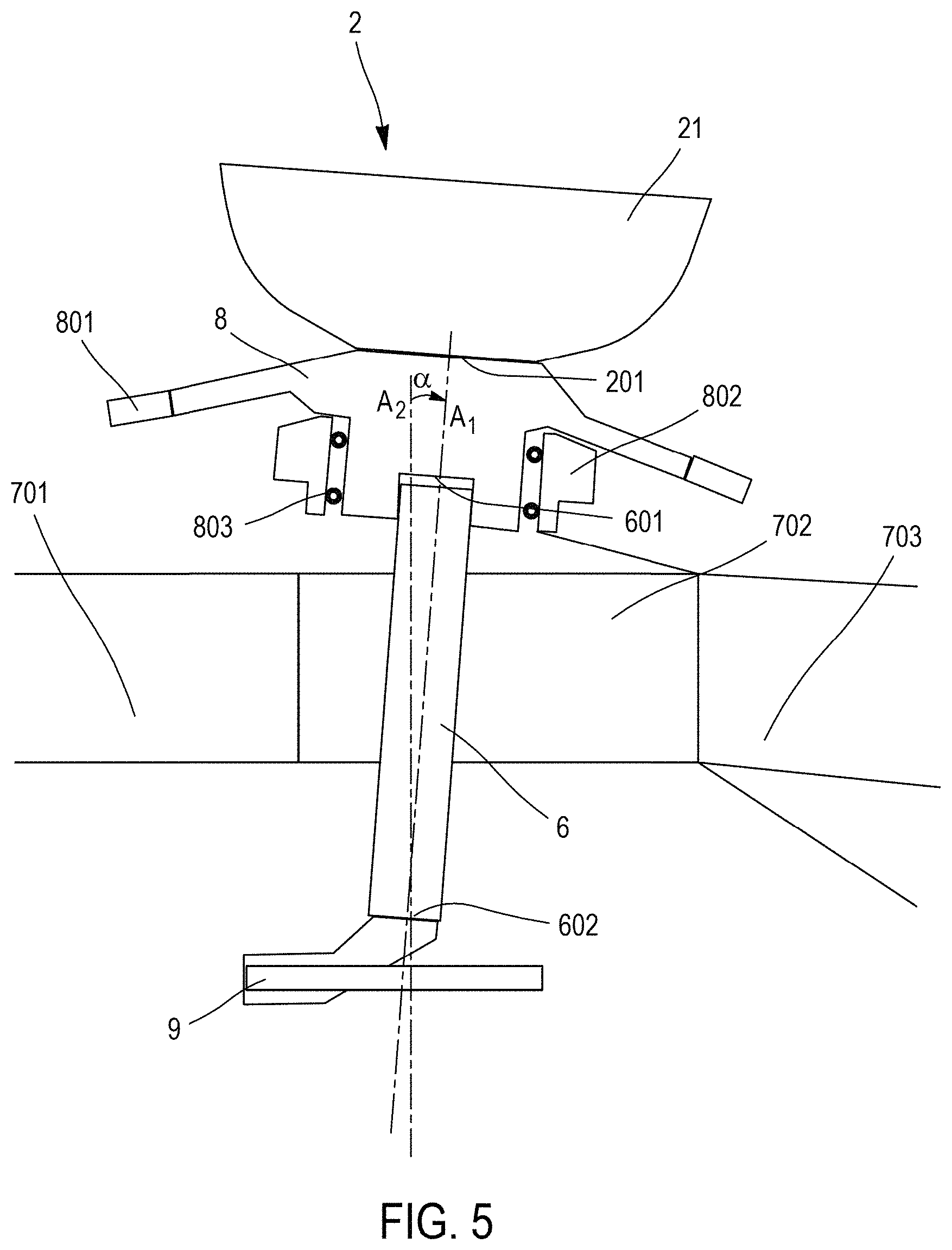 Patent US11772777 Figure 6 – Variable pitch bladed disc