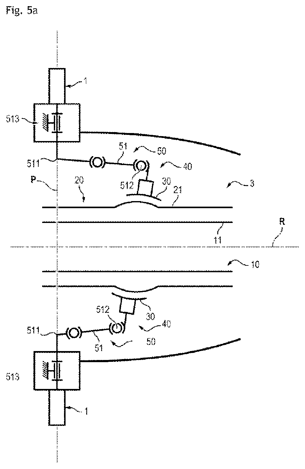 Patent US11772778 Figure 5 – System for controlling the cyclic setting of blades