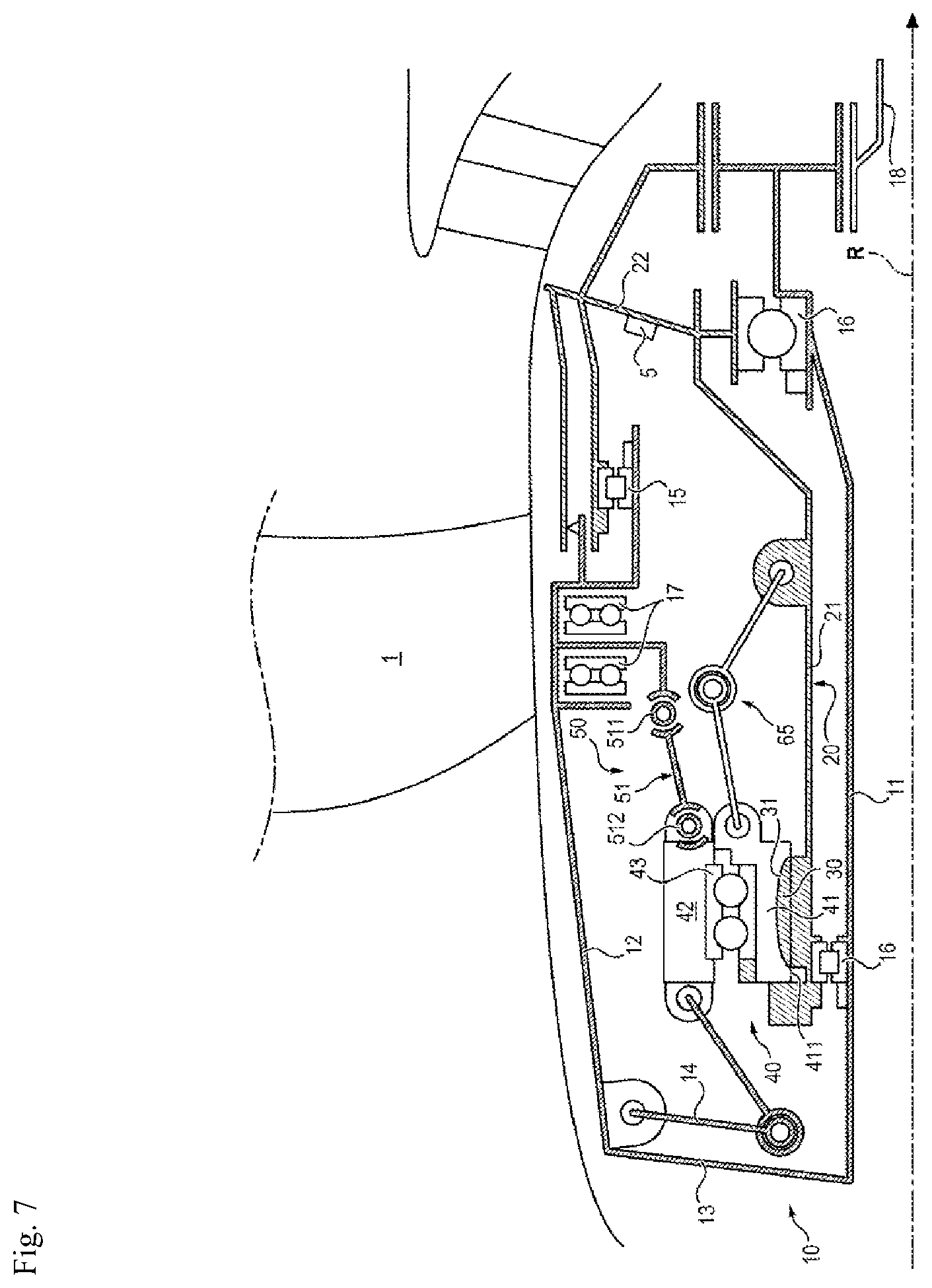 Patent US11772778 Figure 8 – System for controlling the cyclic setting of blades