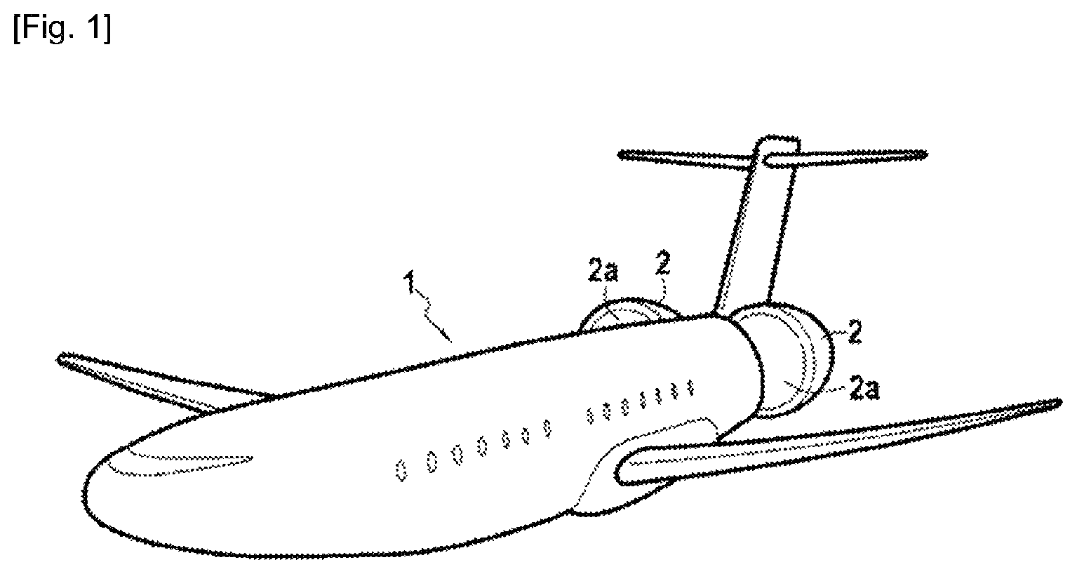Patent US11772779 Figure 1 – Propulsion unit with improved boundary layer ingestion