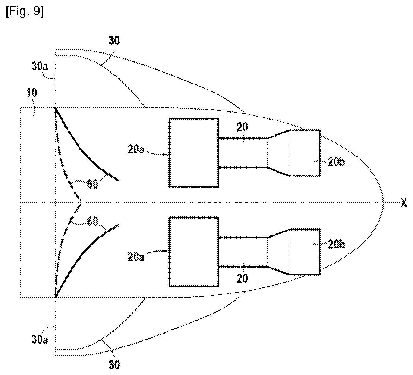 Patent US11772779 Figure 6 – Propulsion unit with improved boundary layer ingestion
