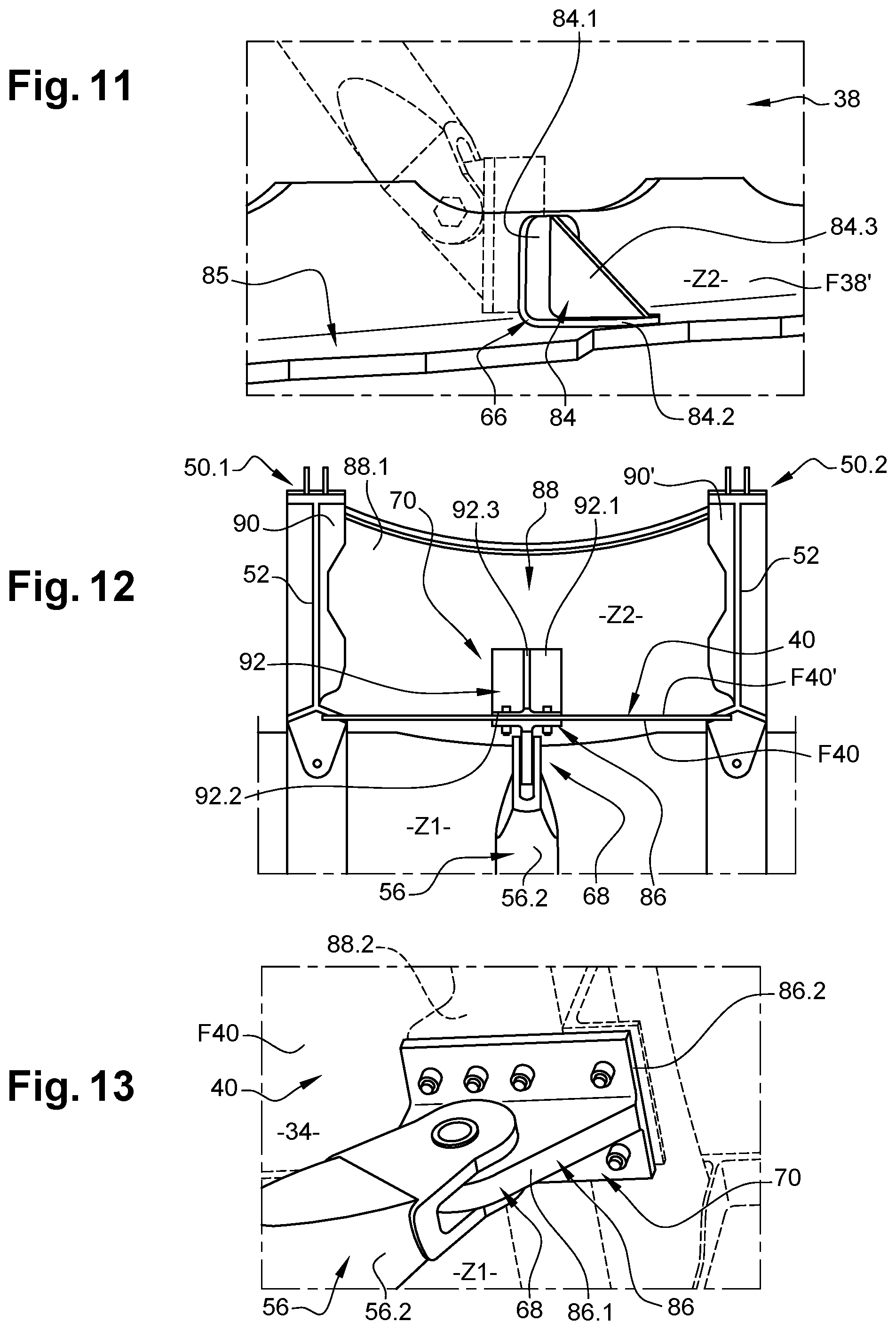 Patent US11772781 Figure 4 – Aircraft including a reinforced main landing gear box