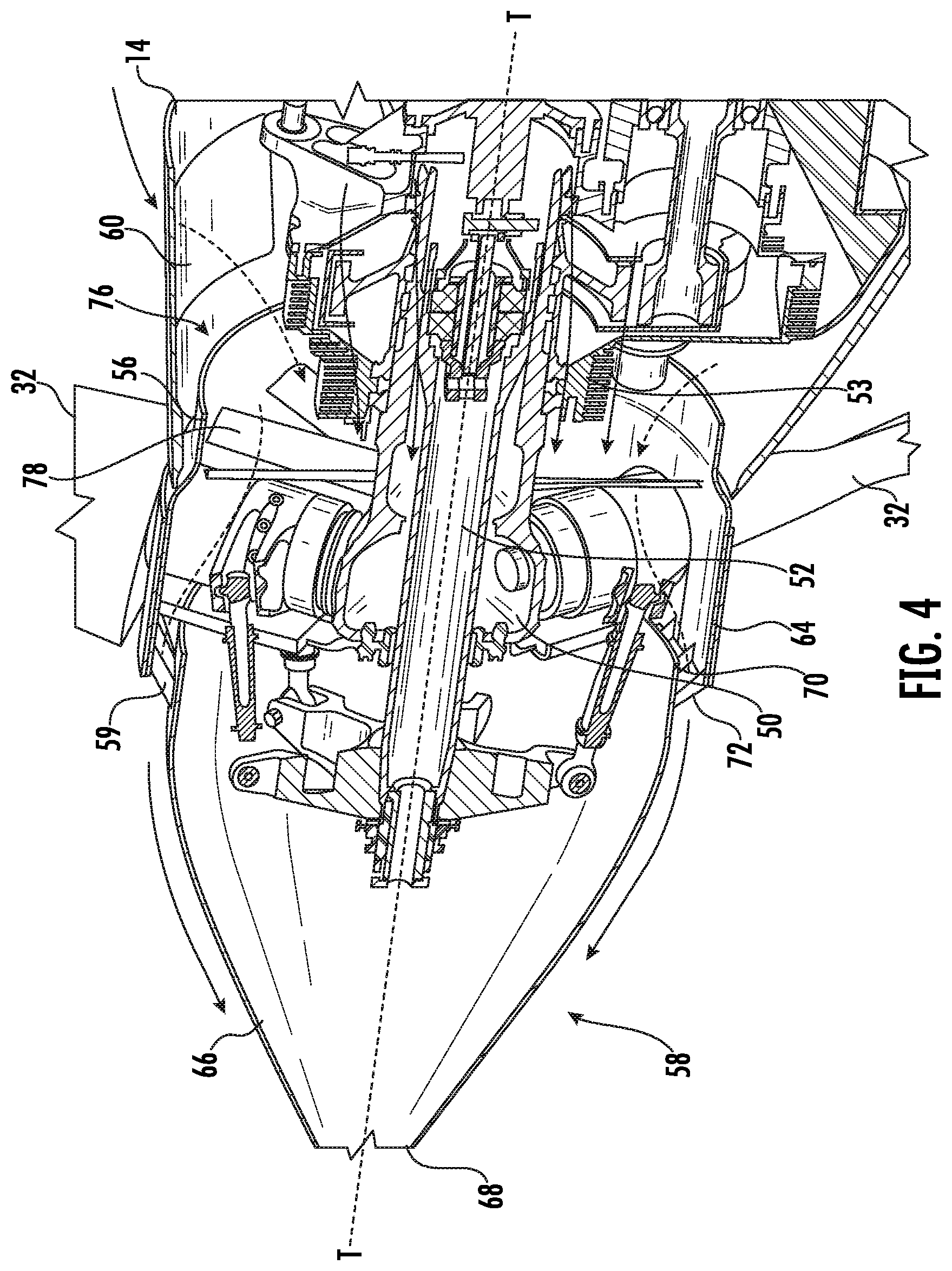 Patent US11772784 Figure 4 – Multi-purpose prop-rotor spinner arrangement