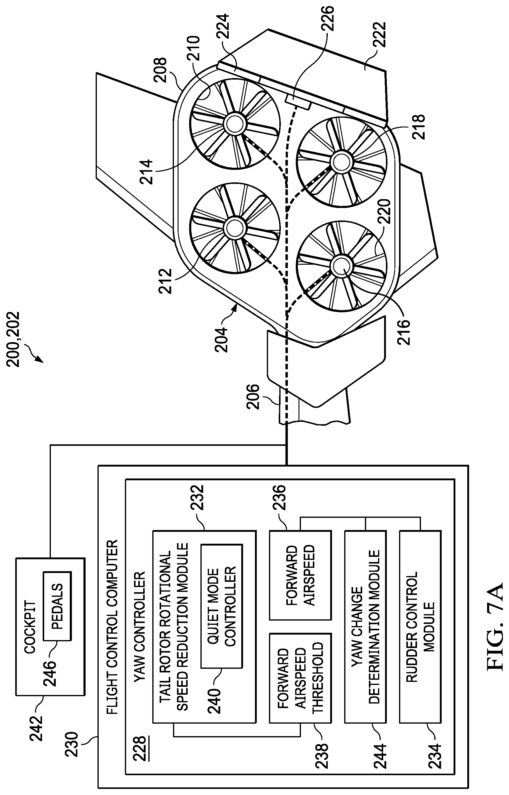 Patent US11772785 Figure 11 – Tail rotor configurations for rotorcraft yaw control systems